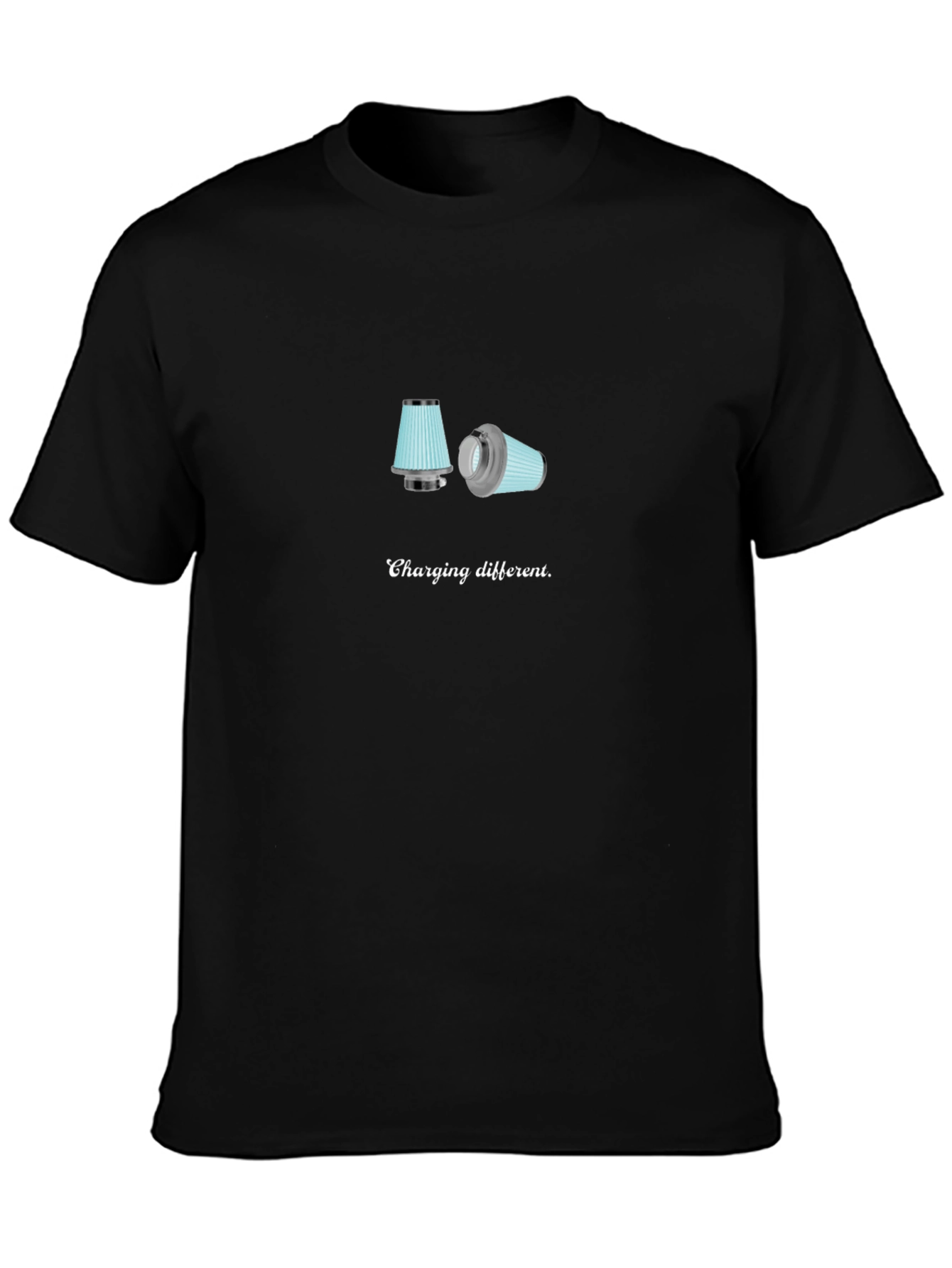 Charging Different T-Shirt - Black Cotton Tee