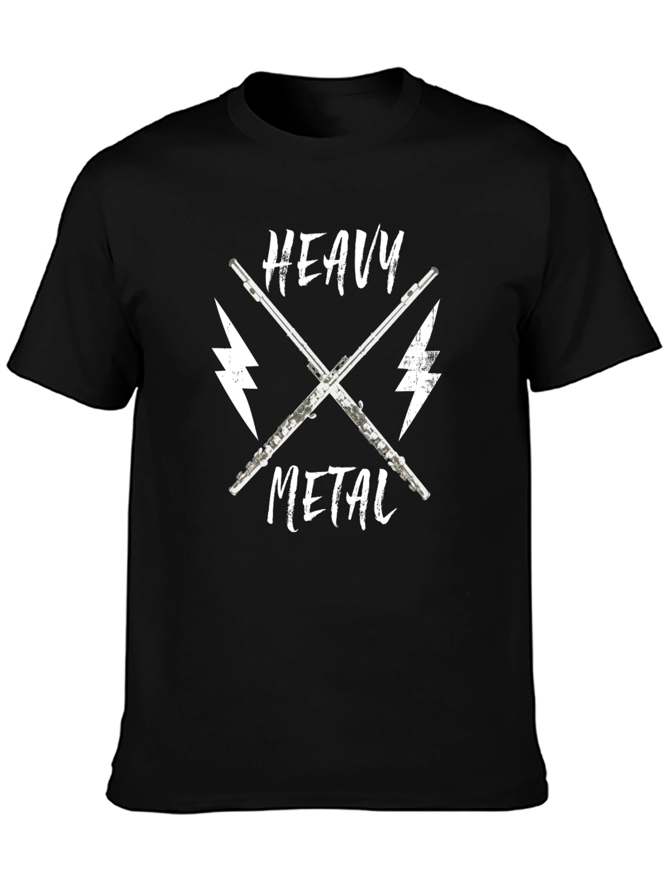 Heavy Metal Flute T-Shirt - Musician Gift