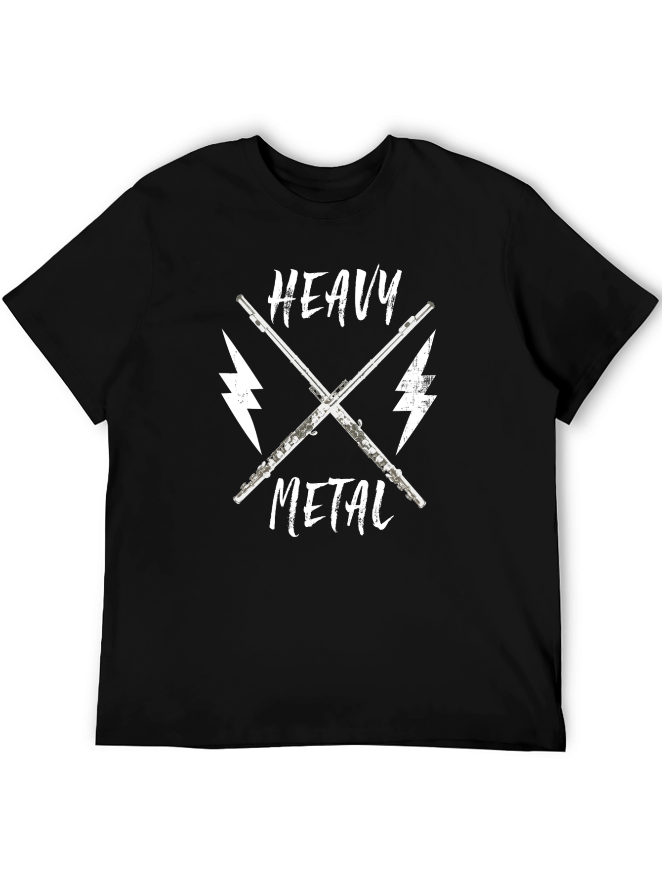 Heavy Metal Flute T-Shirt - Musician Gift