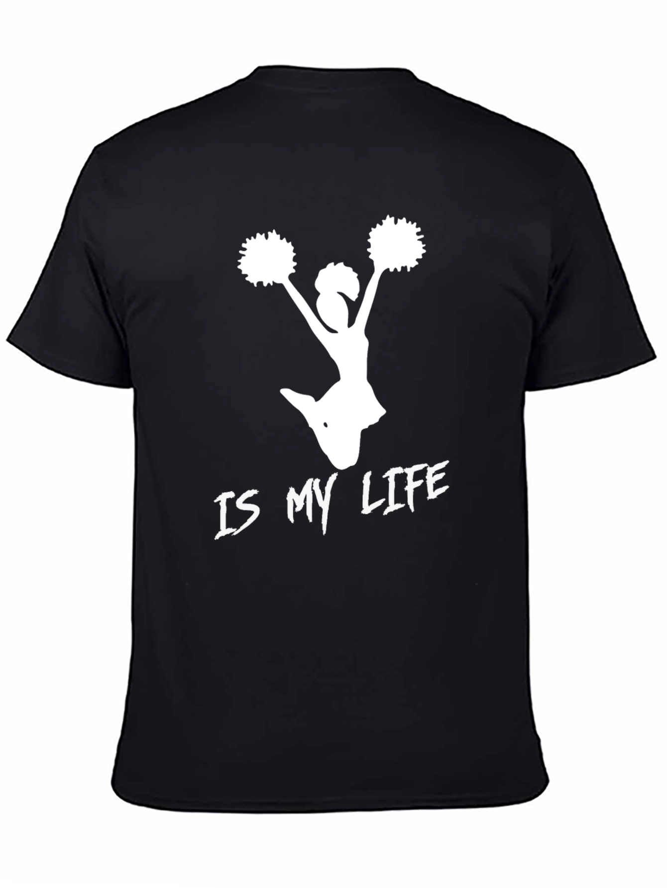 Cheerleader Is My Life T-Shirt - Black