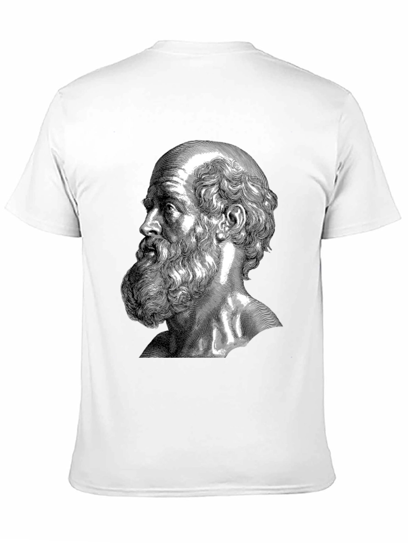 Philosopher Portrait Graphic Tee - Classic Black