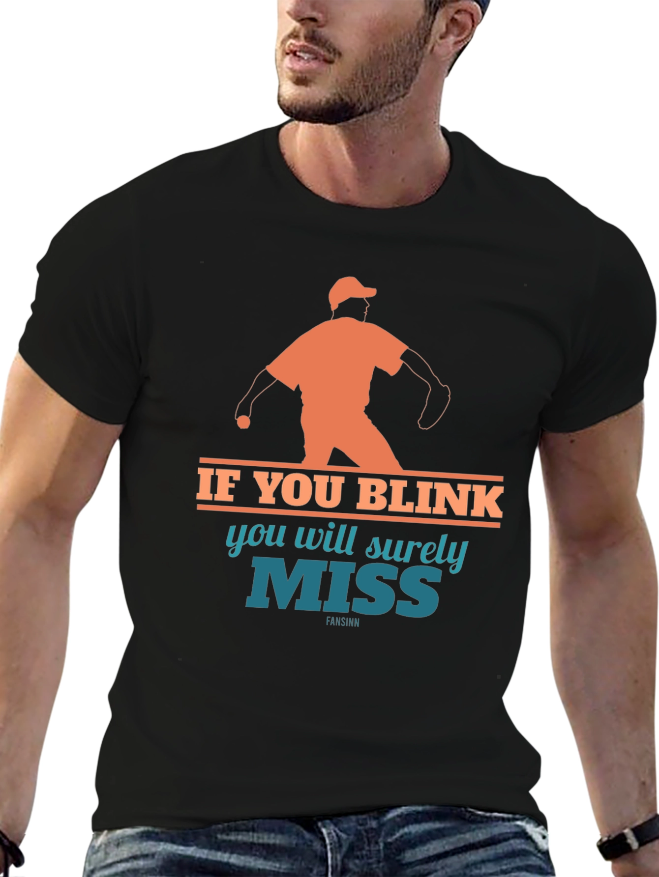 If You Blink Youll Miss It Baseball T-Shirt