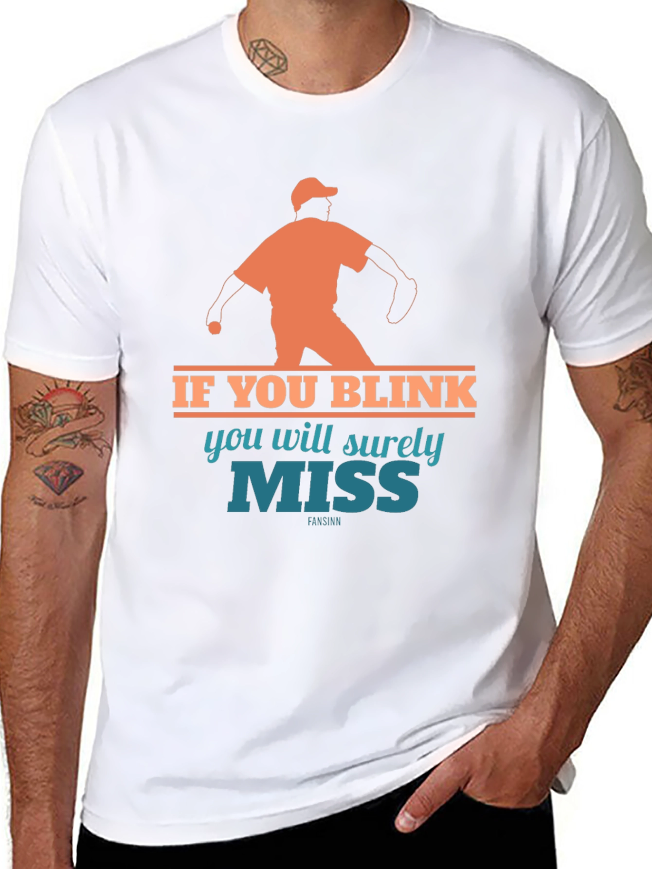If You Blink Youll Miss It Baseball T-Shirt