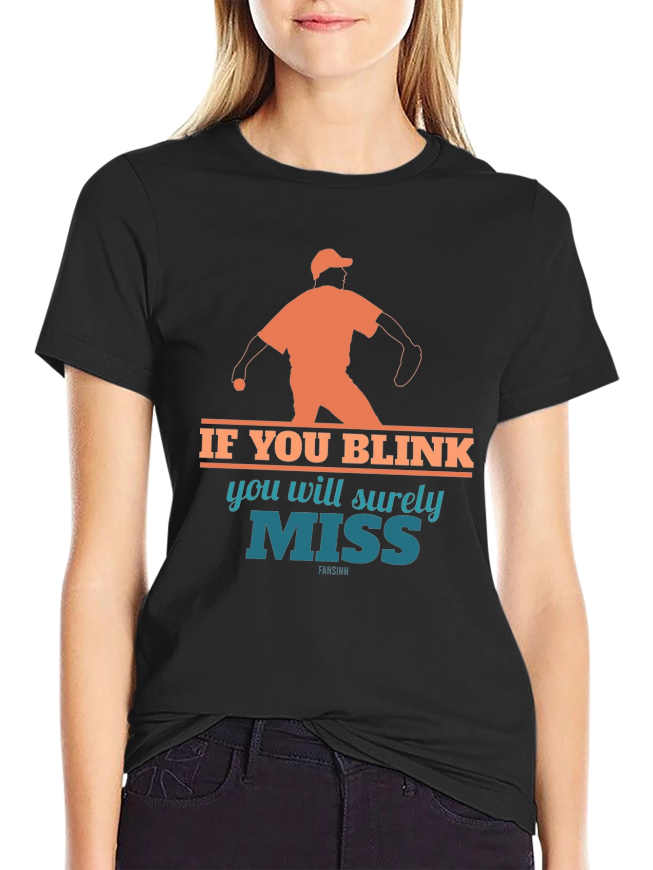 If You Blink Youll Miss It Baseball T-Shirt