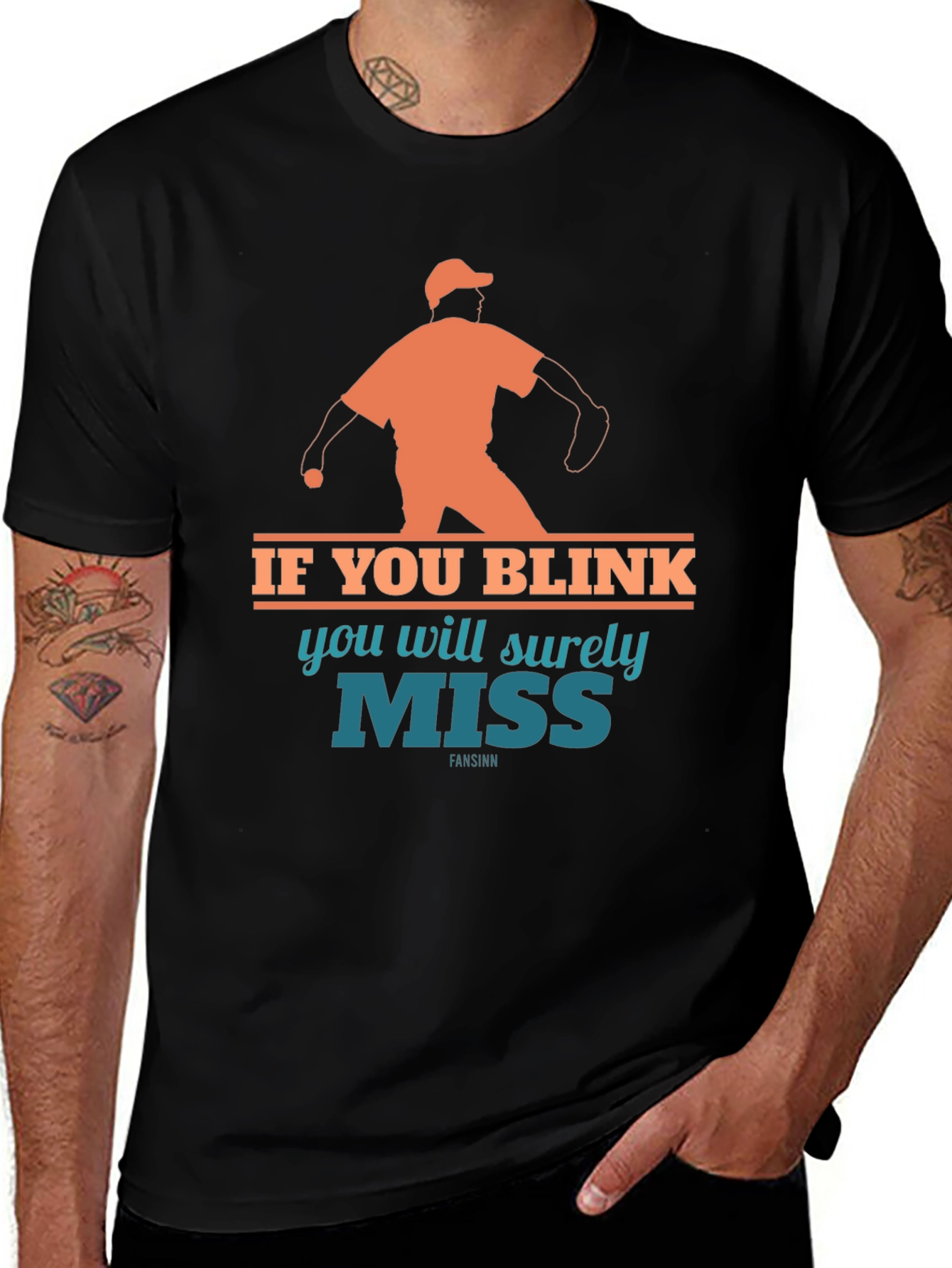 If You Blink Youll Miss It Baseball T-Shirt