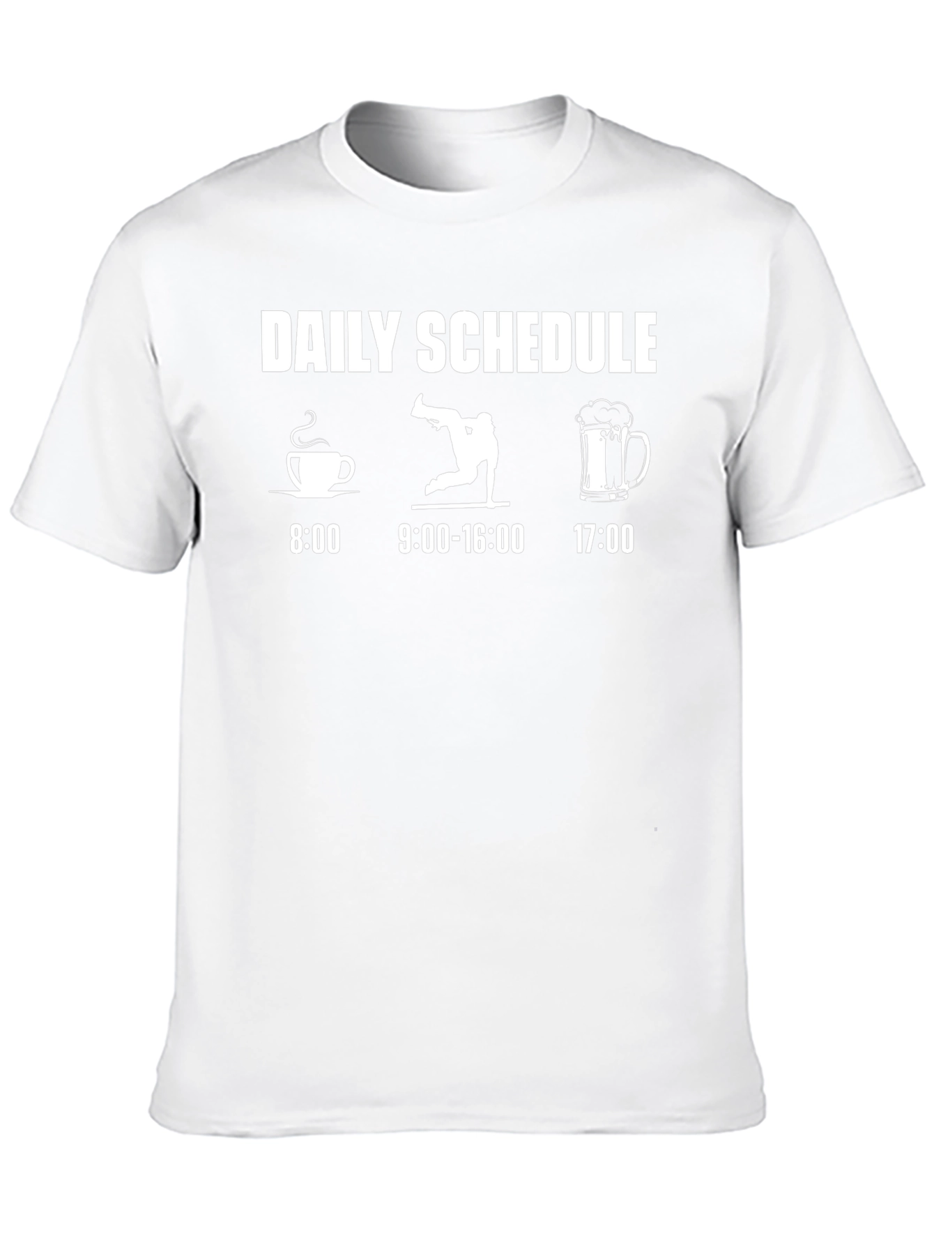 Daily Schedule T-Shirt: Coffee Breakdance Beer
