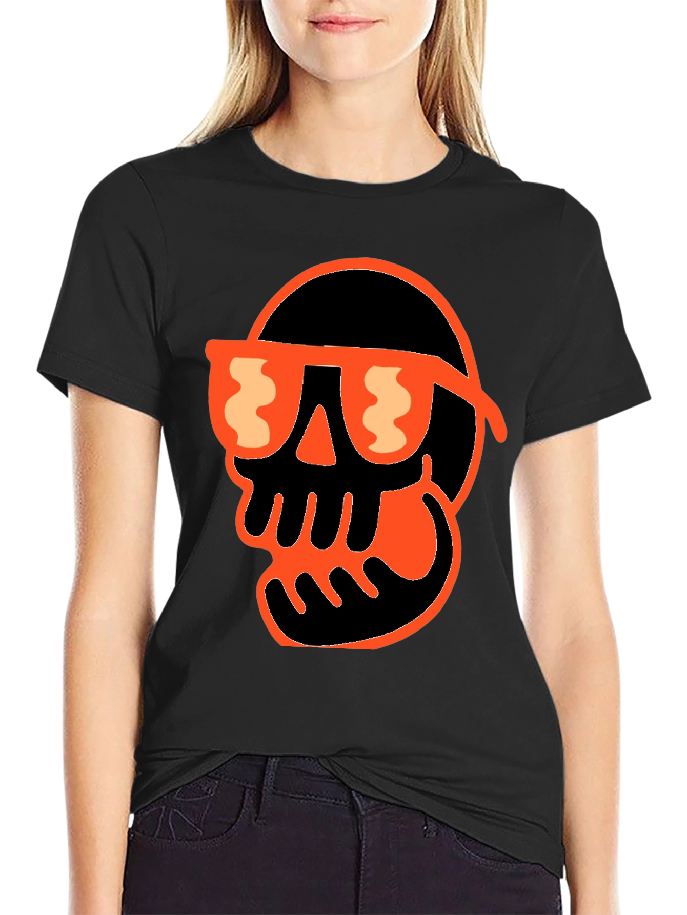 Skull Graphic Tee - Cool & Spooky Style!