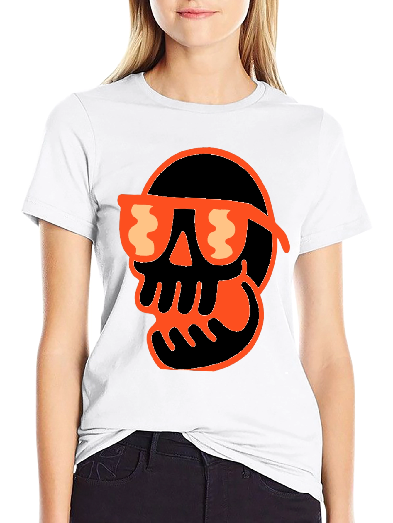 Skull Graphic Tee - Cool & Spooky Style!