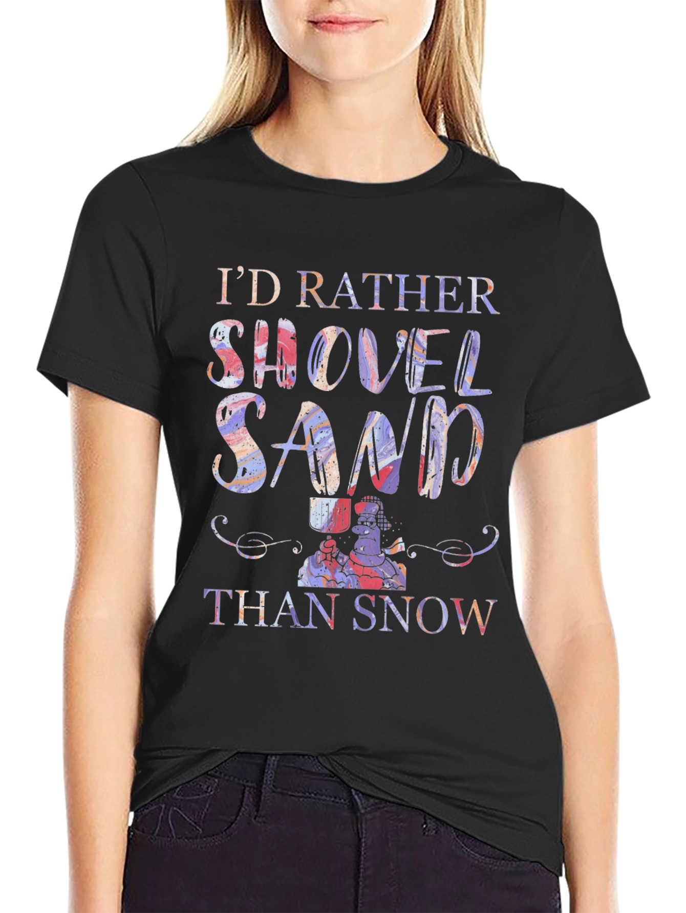 Shovel Sand Graphic T-Shirt