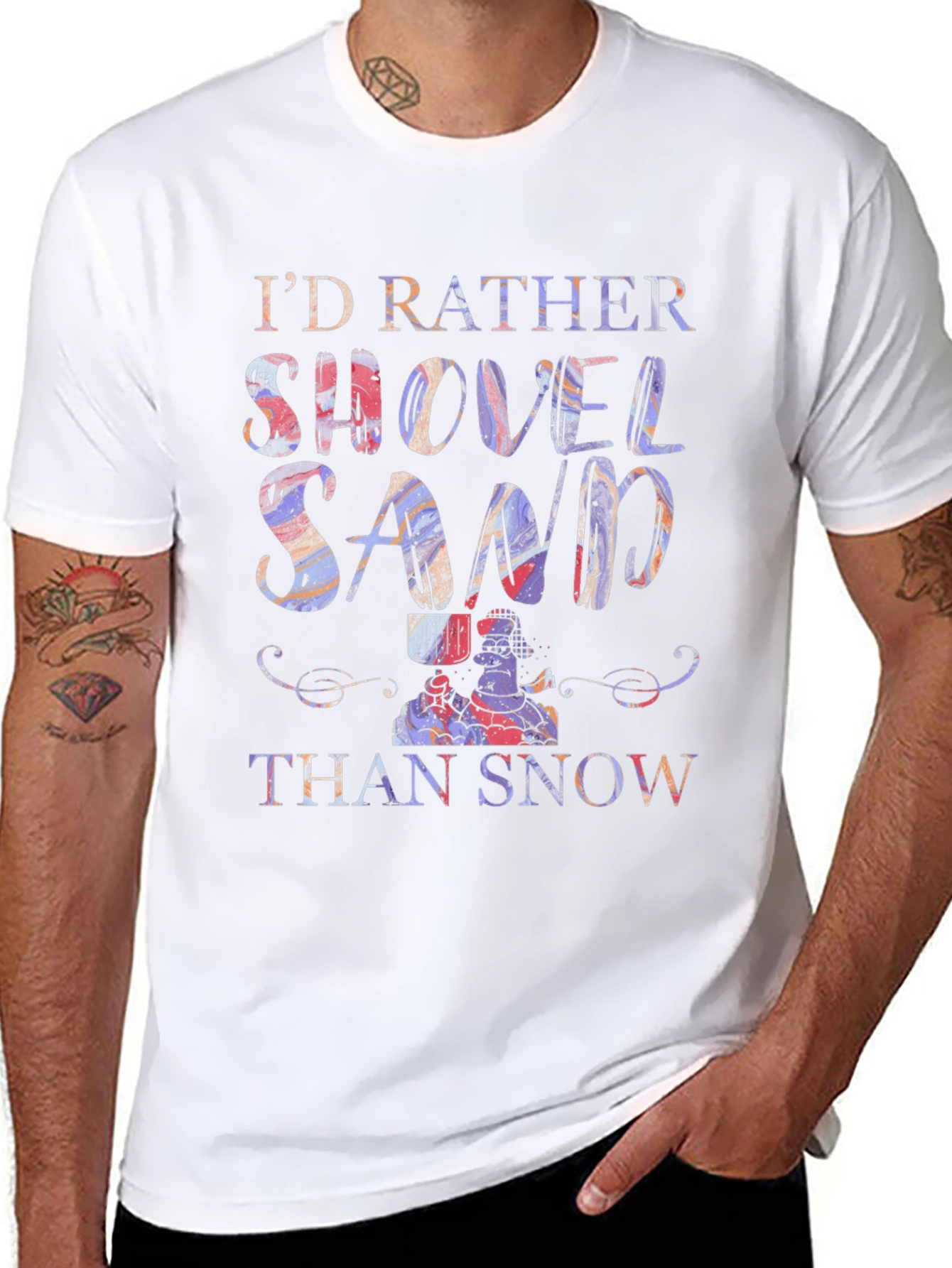 Shovel Sand Graphic T-Shirt