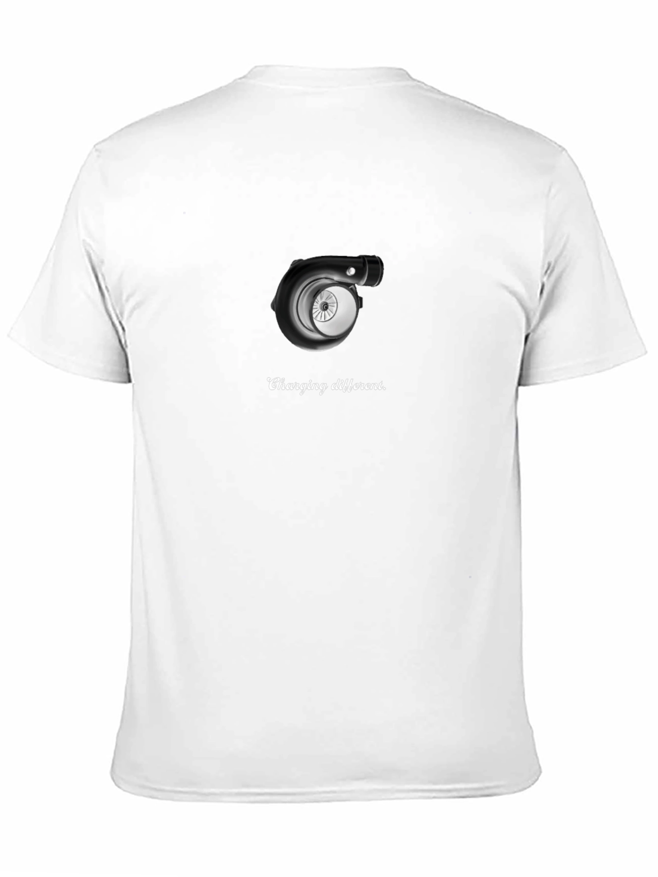 Charging Different T-Shirt - Black Turbo Design