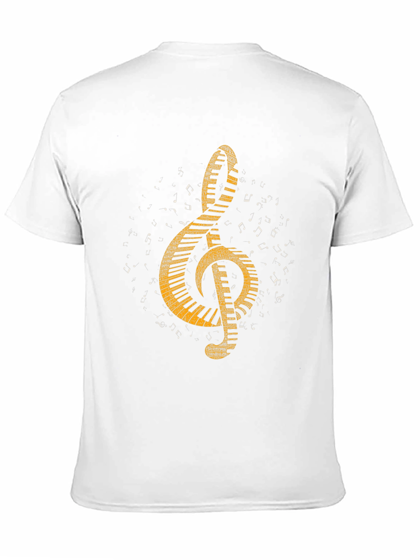 Music Treble Clef Piano Keys Graphic Tee