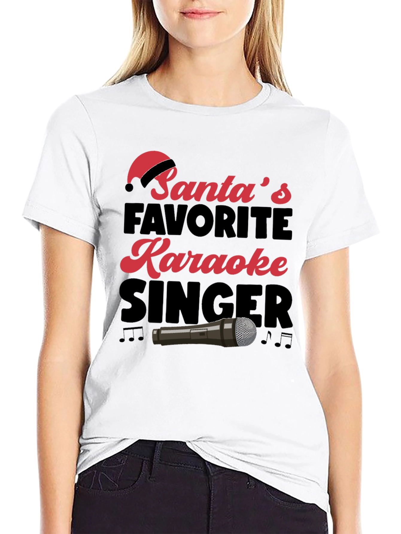 Santas Favorite Karaoke Singer T-Shirt