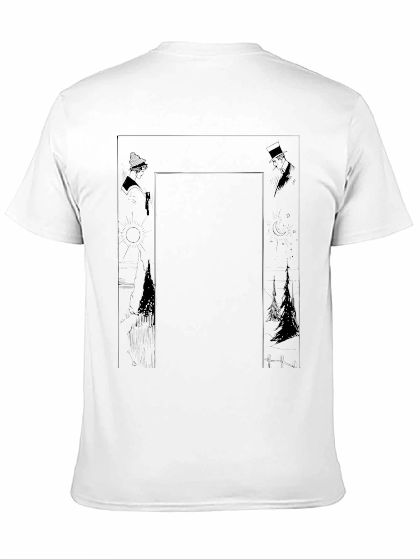 Mystic Silhouette Graphic Tee - Black