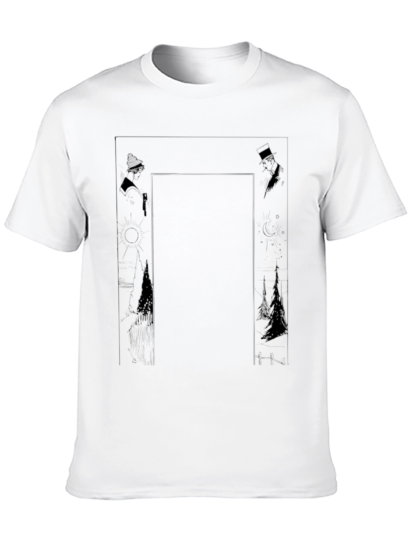 Mystic Silhouette Graphic Tee - Black