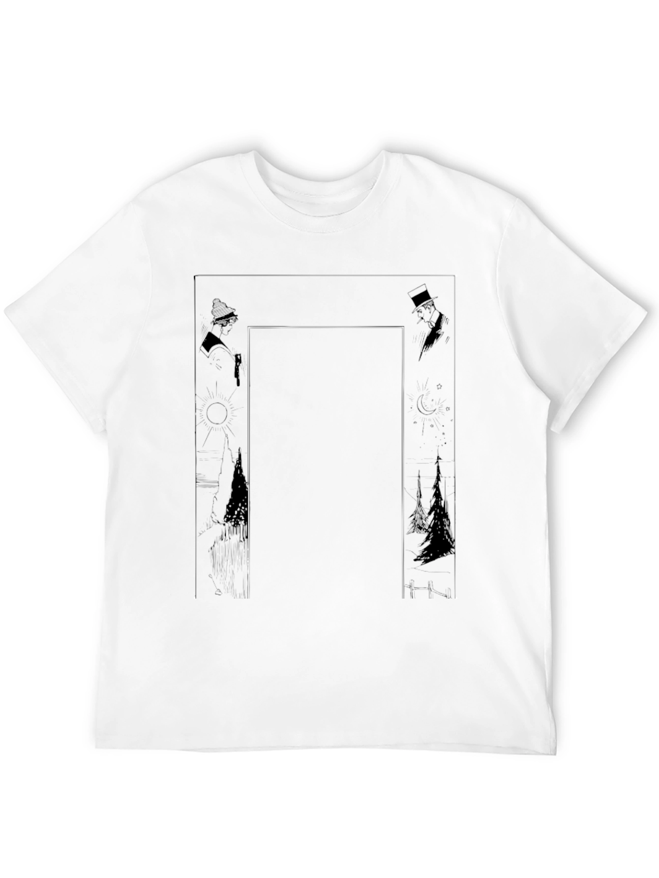Mystic Silhouette Graphic Tee - Black