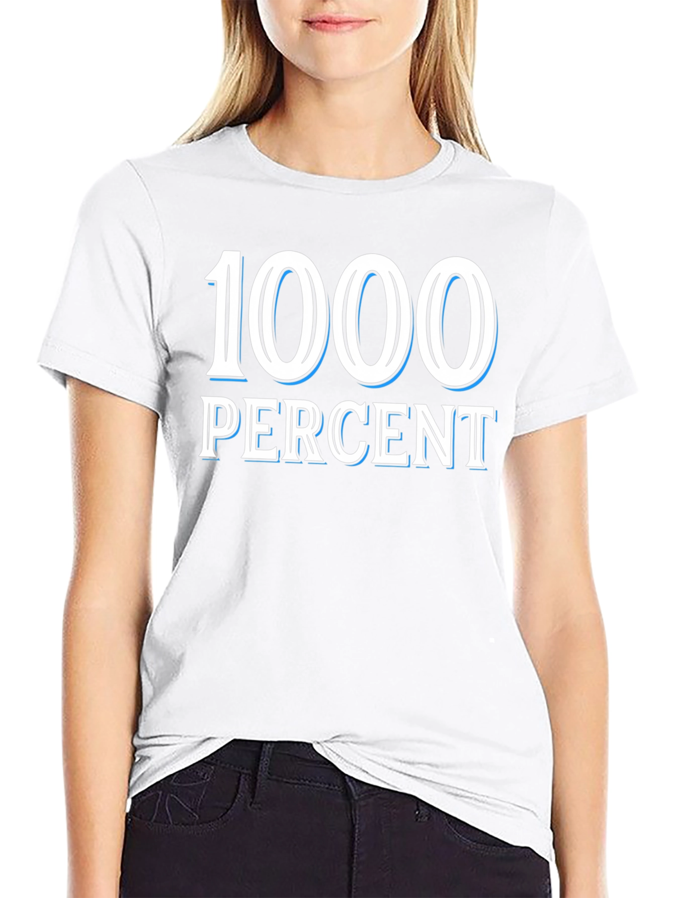 1000 Percent Graphic T-Shirt - Bold Statement Tee