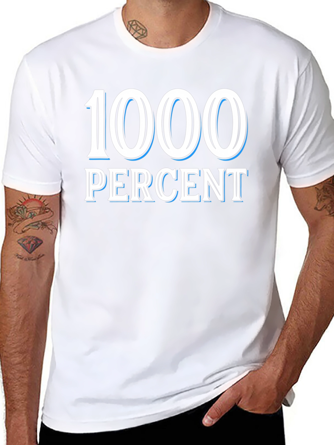 1000 Percent Graphic T-Shirt - Bold Statement Tee