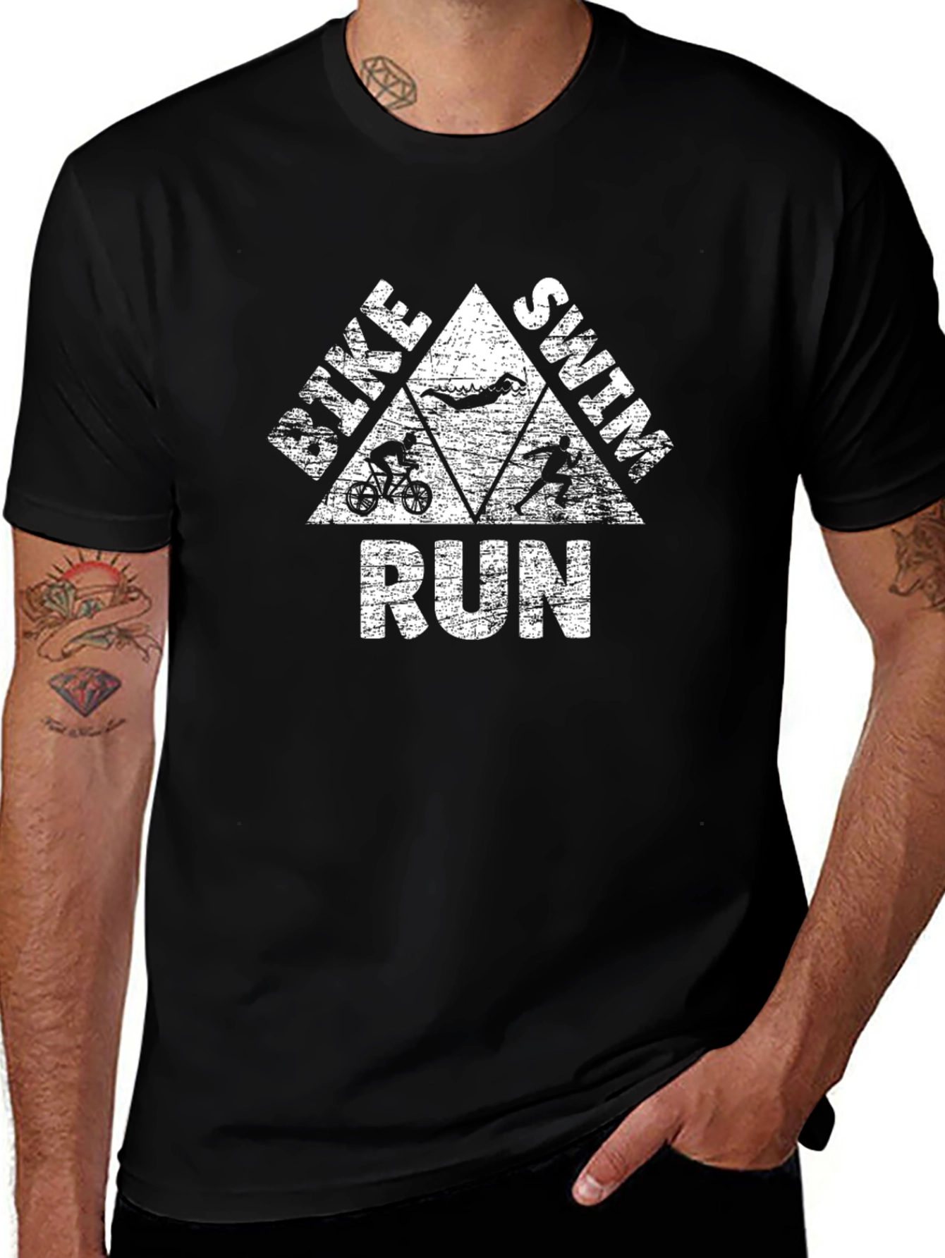 Triathlon T-Shirt: Bike Swim Run