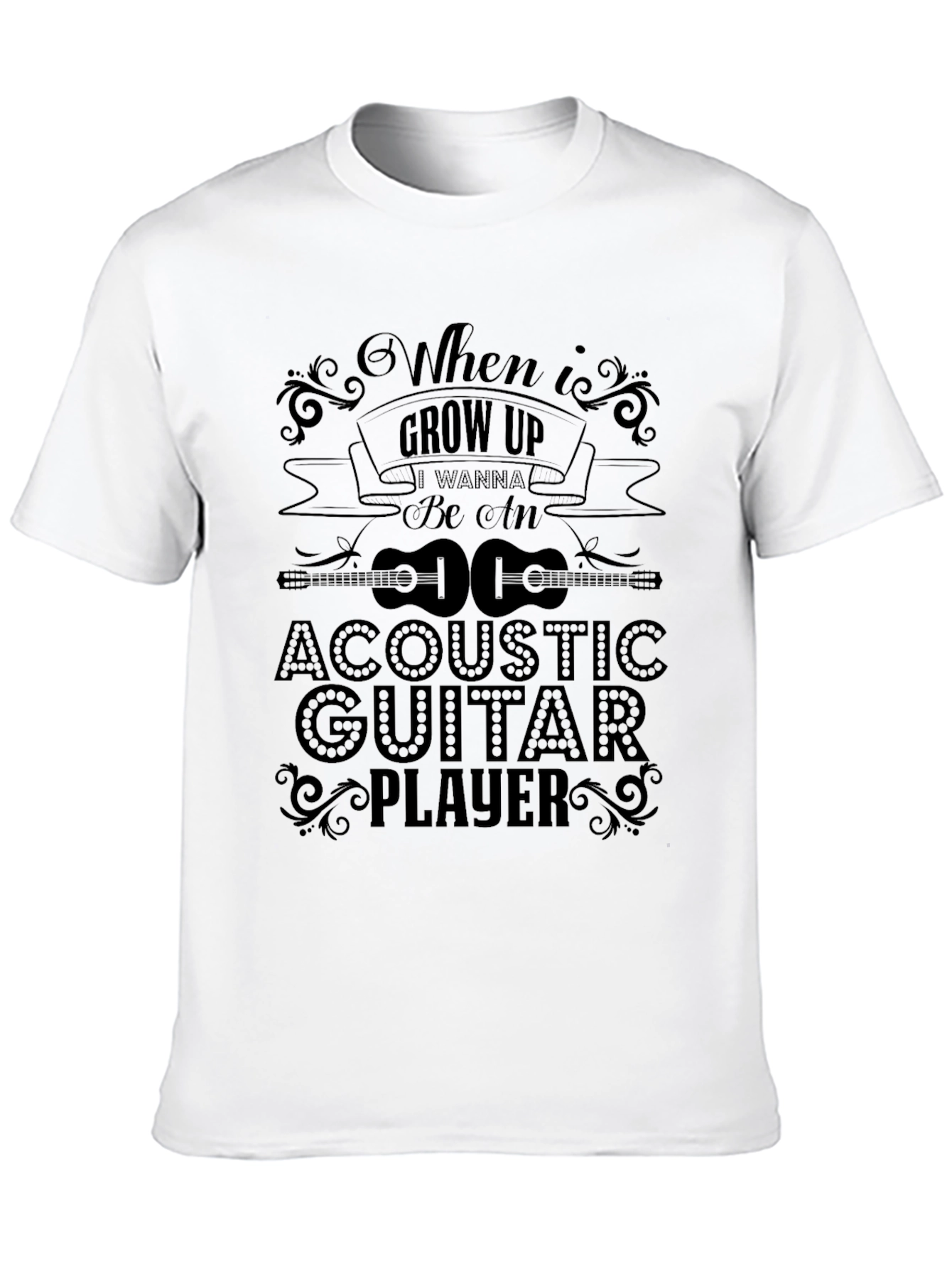 Acoustic Guitar Player T-Shirt - When I Grow Up