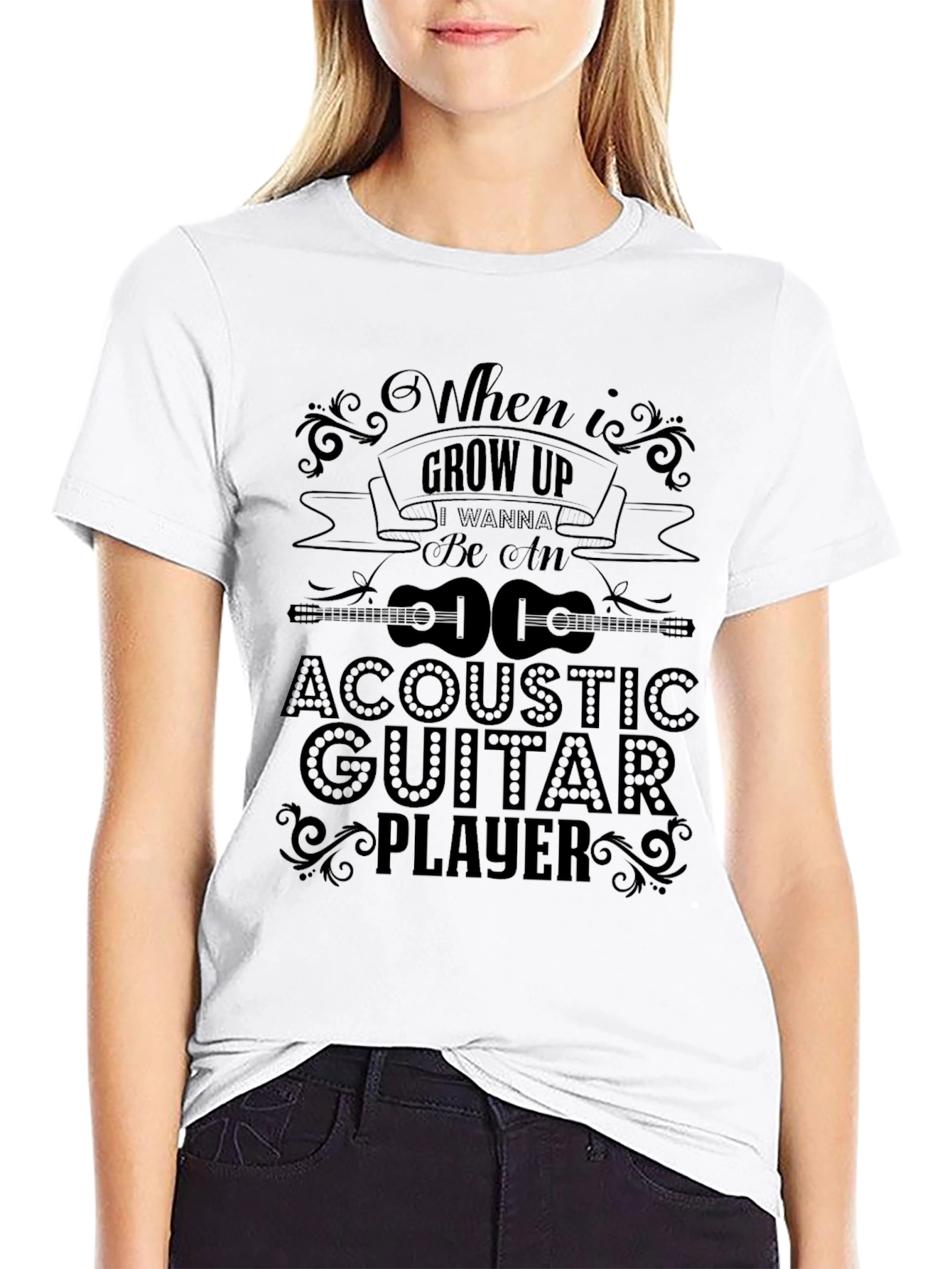 Acoustic Guitar Player T-Shirt - When I Grow Up
