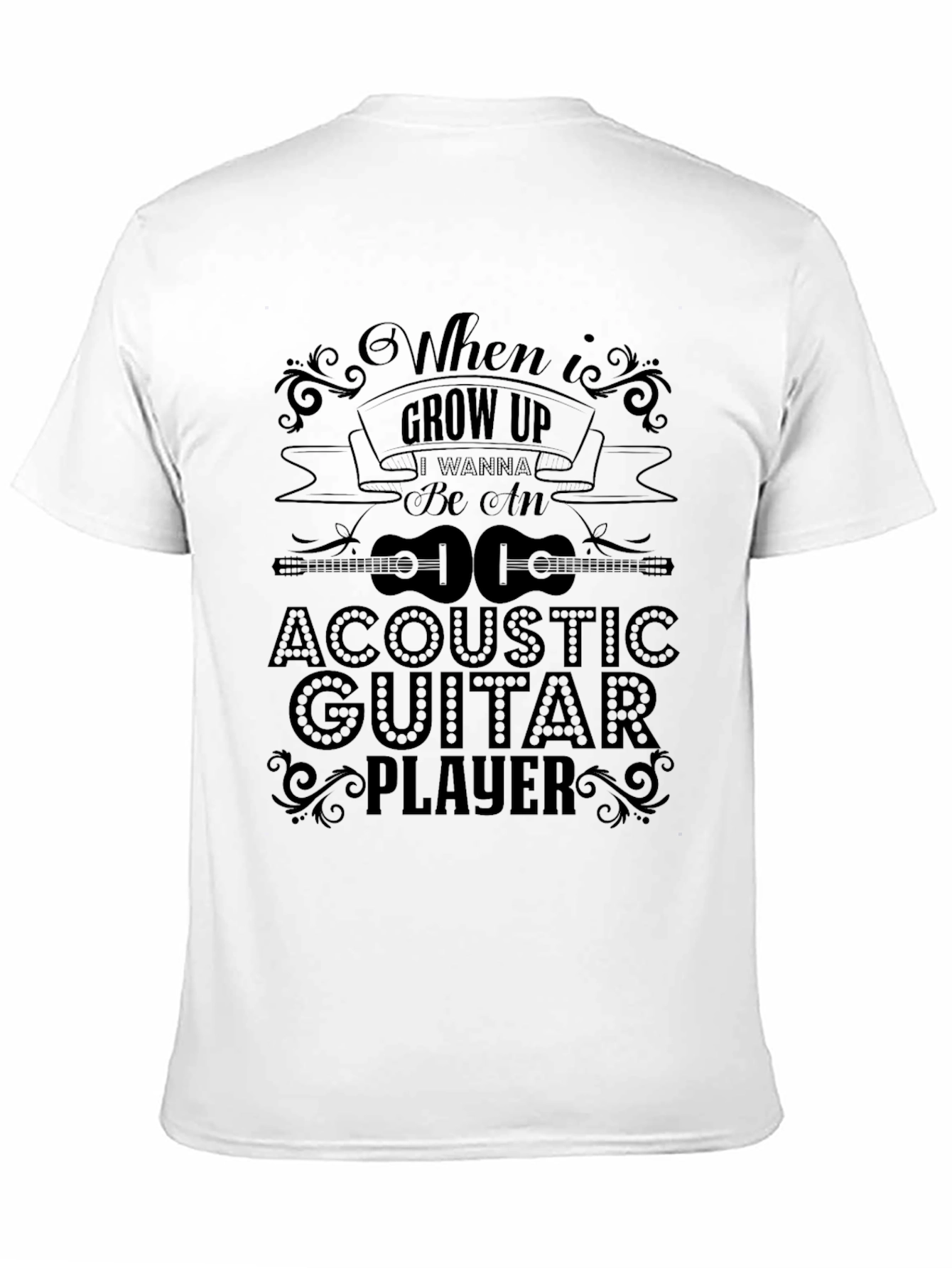 Acoustic Guitar Player T-Shirt - When I Grow Up