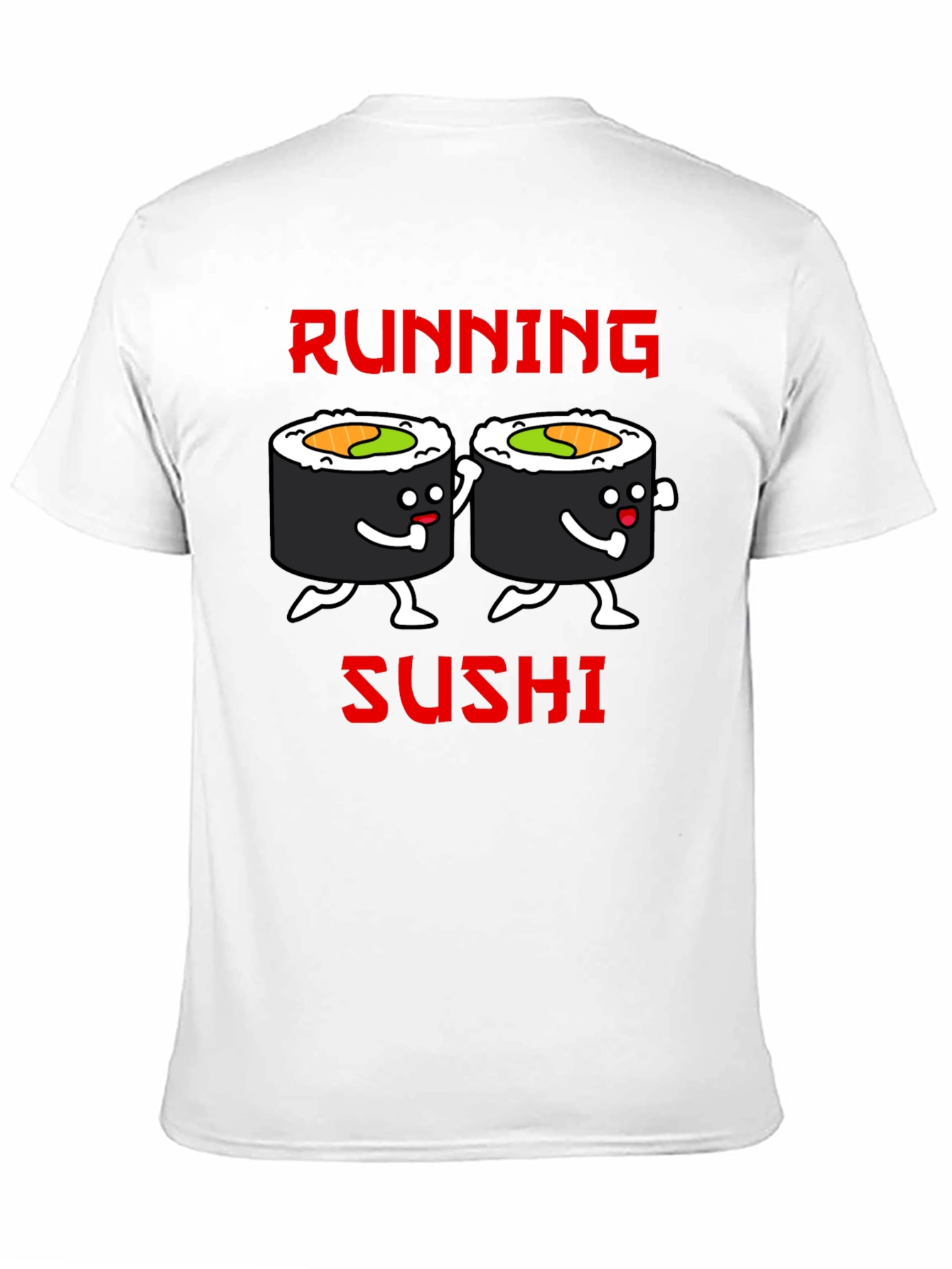 Running Sushi Graphic T-Shirt - Black