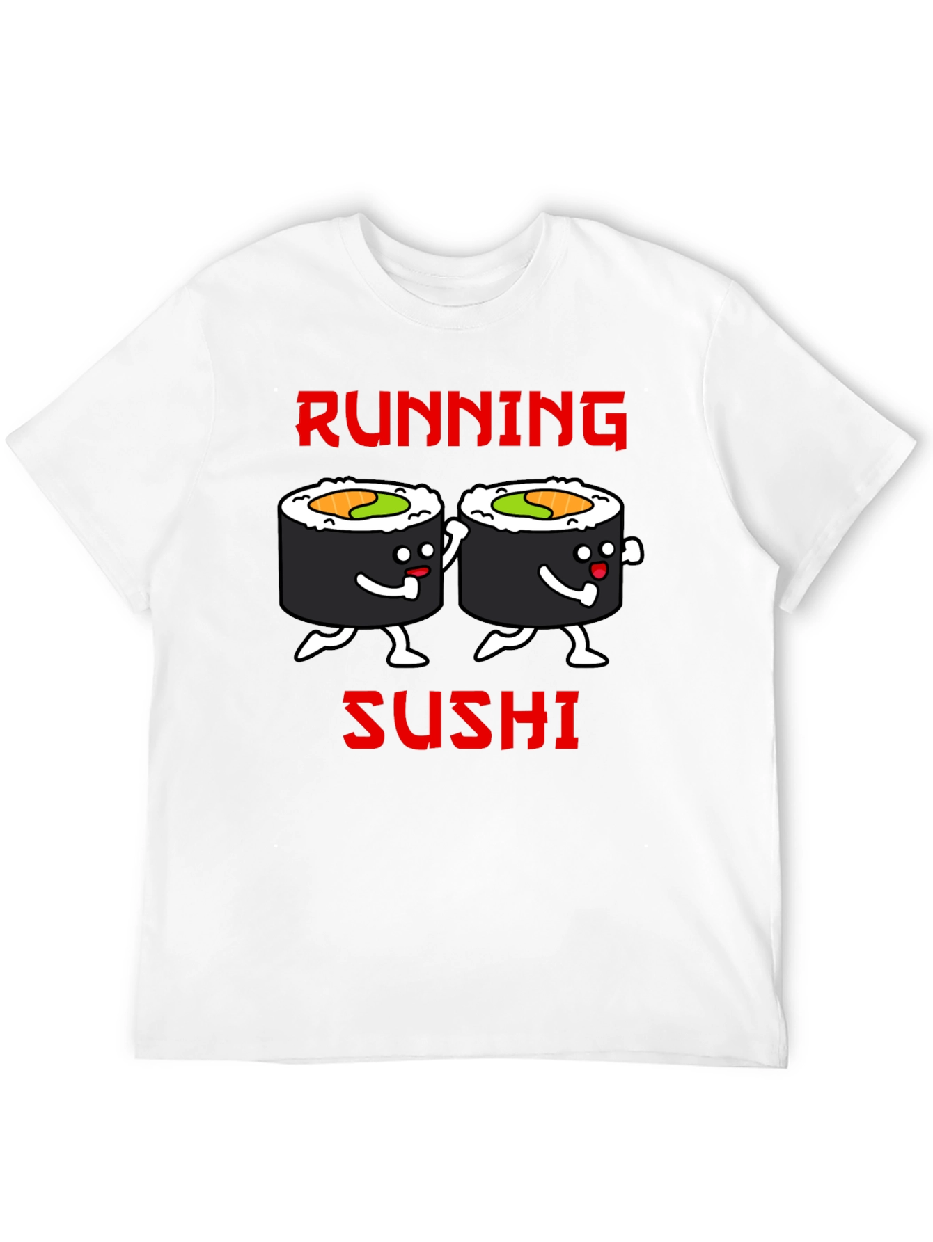 Running Sushi Graphic T-Shirt - Black