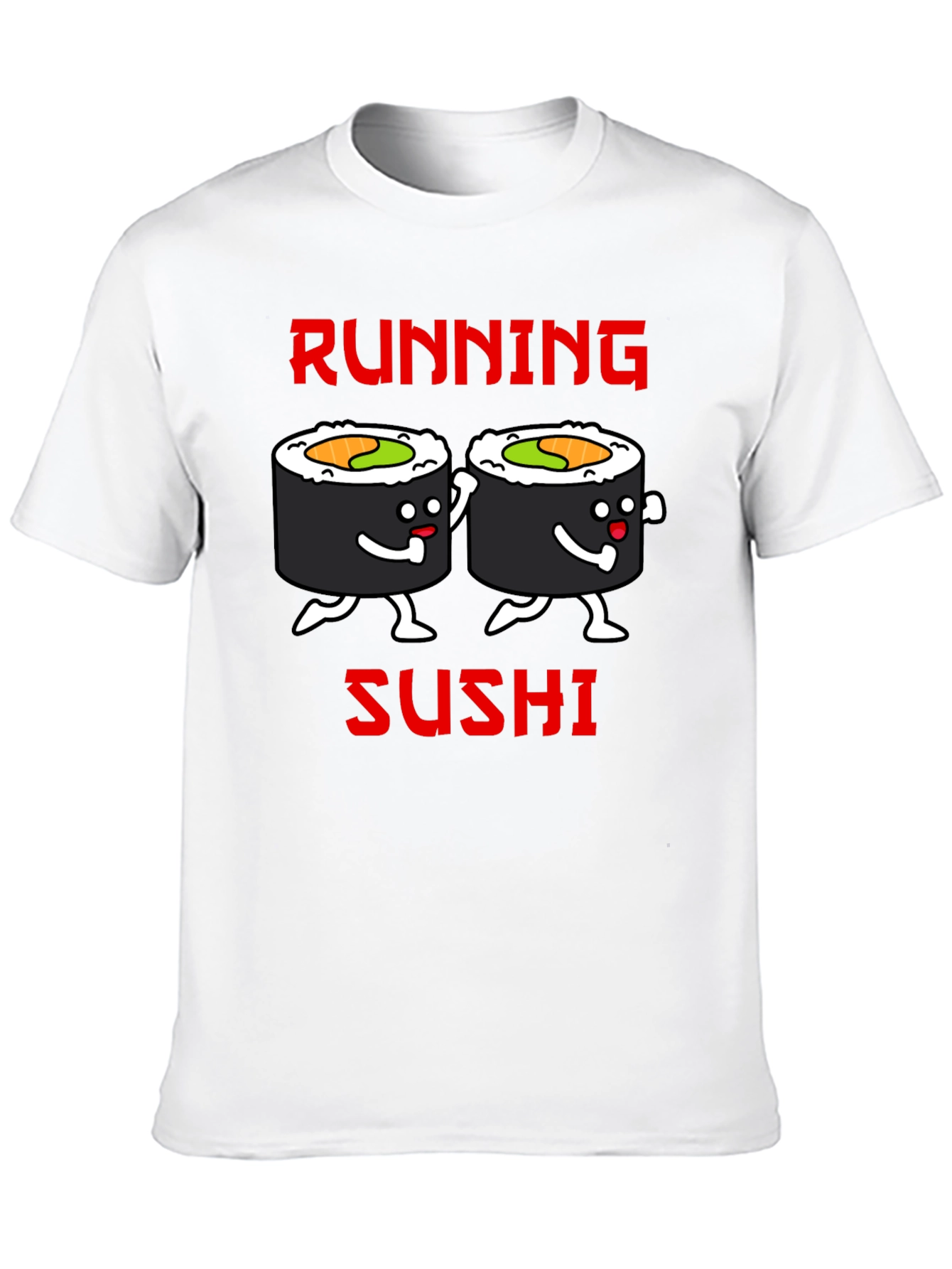 Running Sushi Graphic T-Shirt - Black