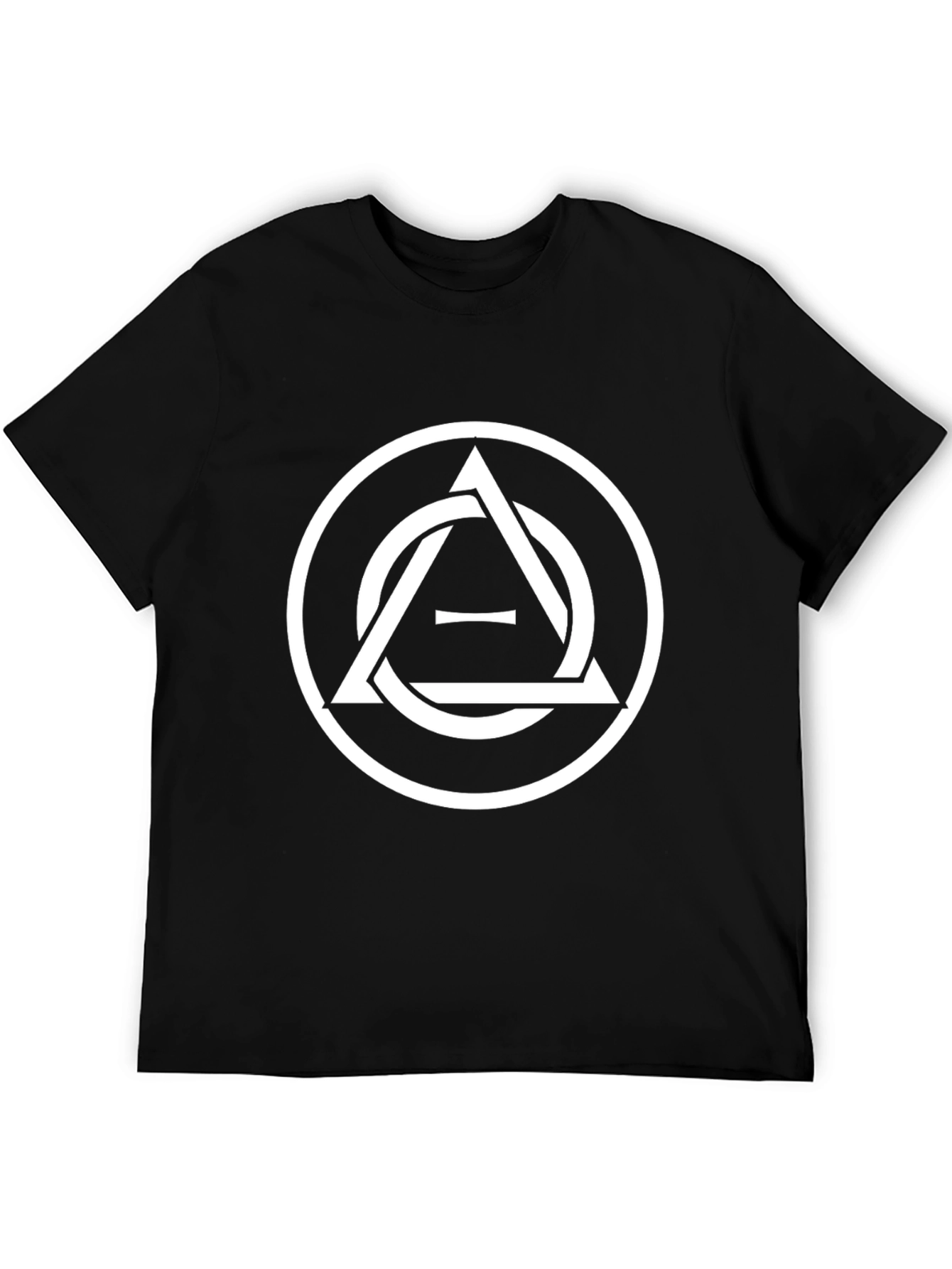 Geometric Circle T-Shirt - Black
