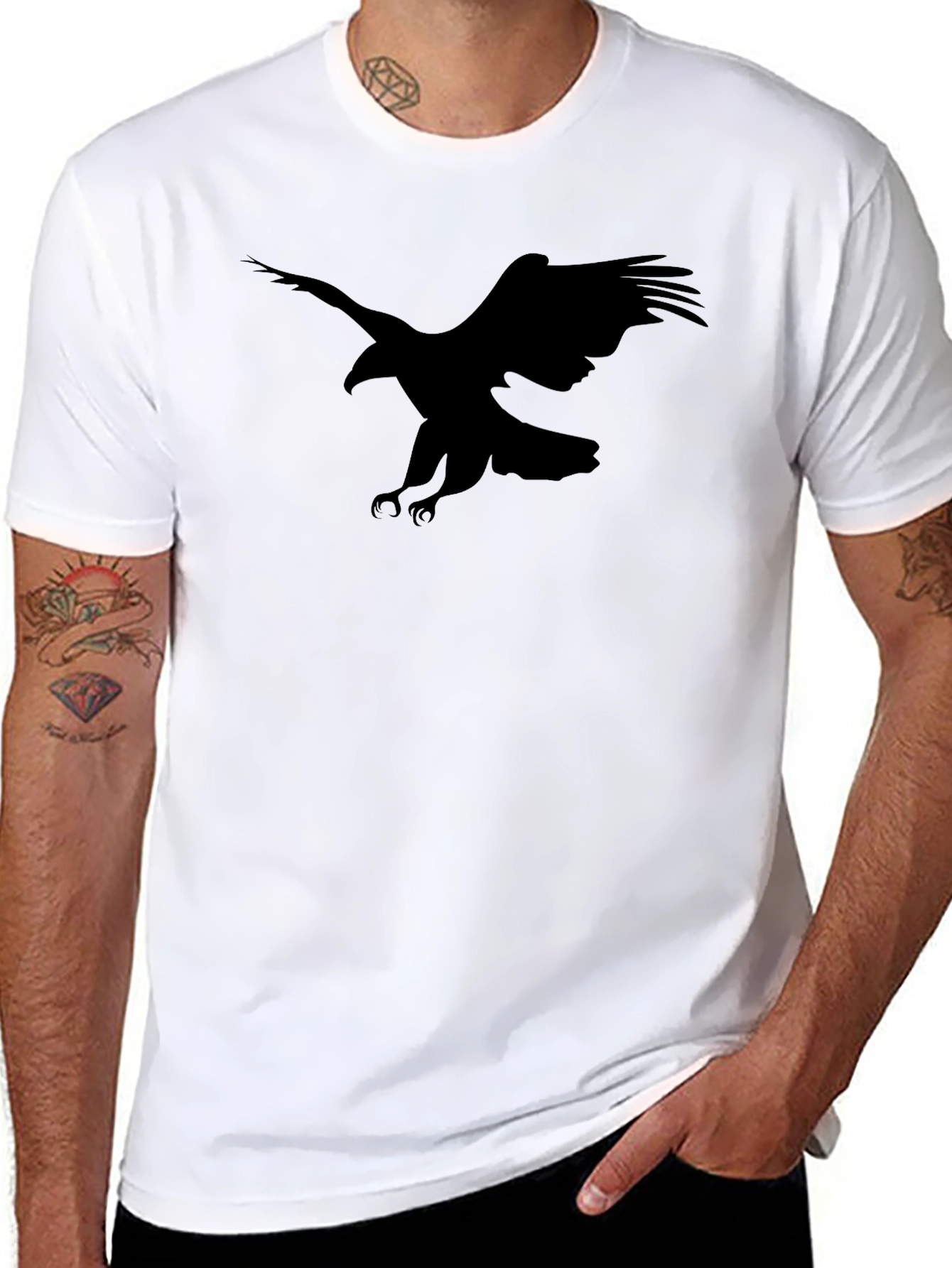 Black Eagle Graphic Tee - Stylish and Comfortable