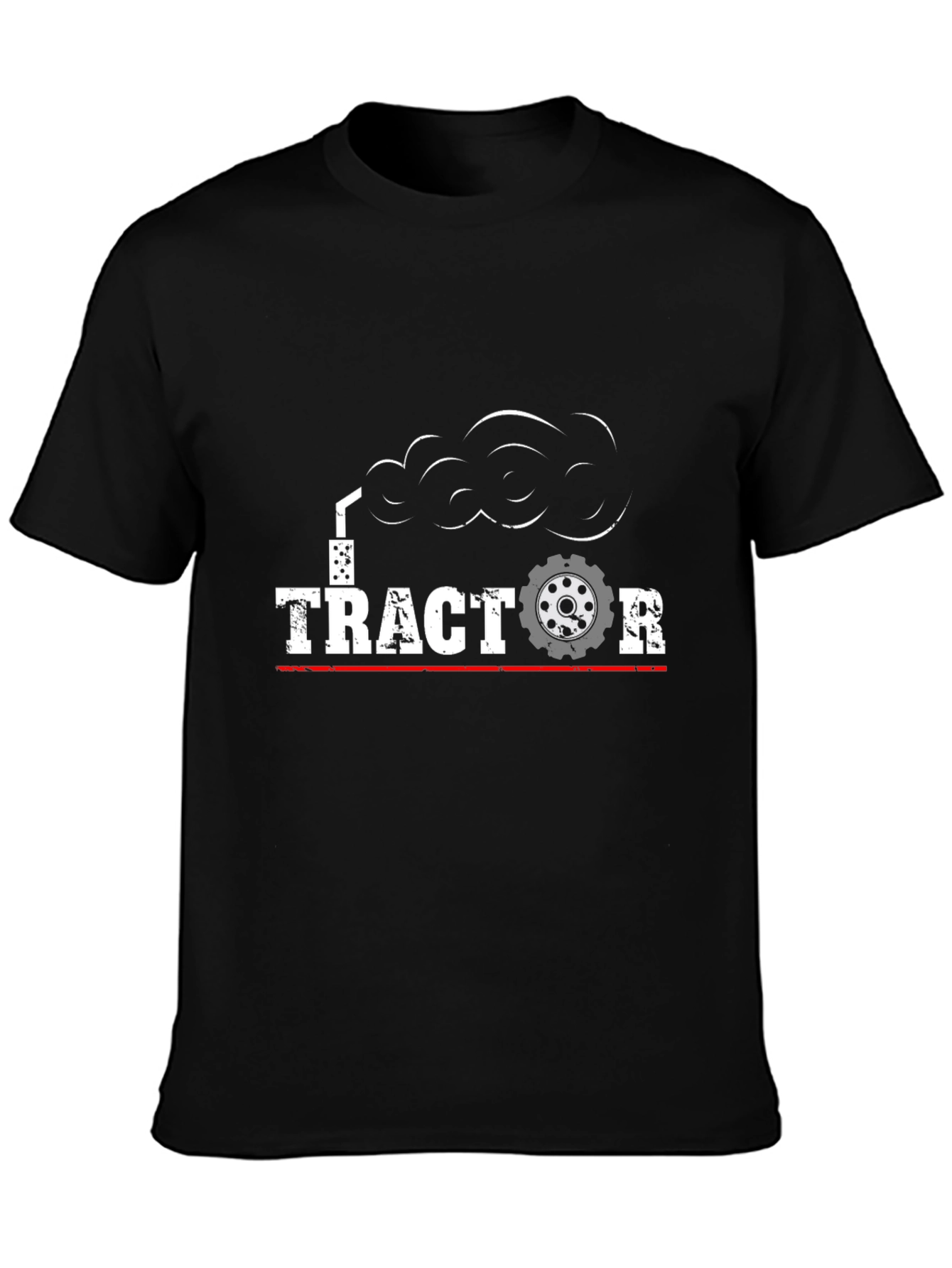 Tractor Graphic T-Shirt - Black Cotton Tee