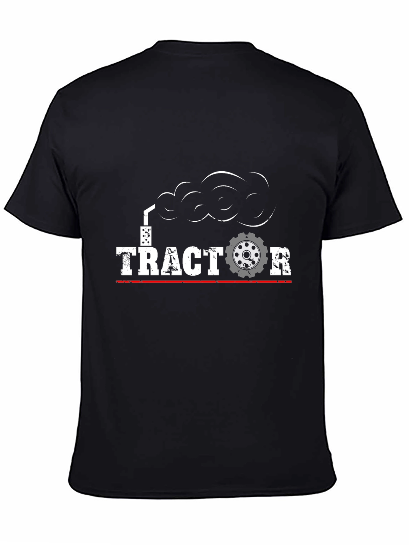 Tractor Graphic T-Shirt - Black Cotton Tee