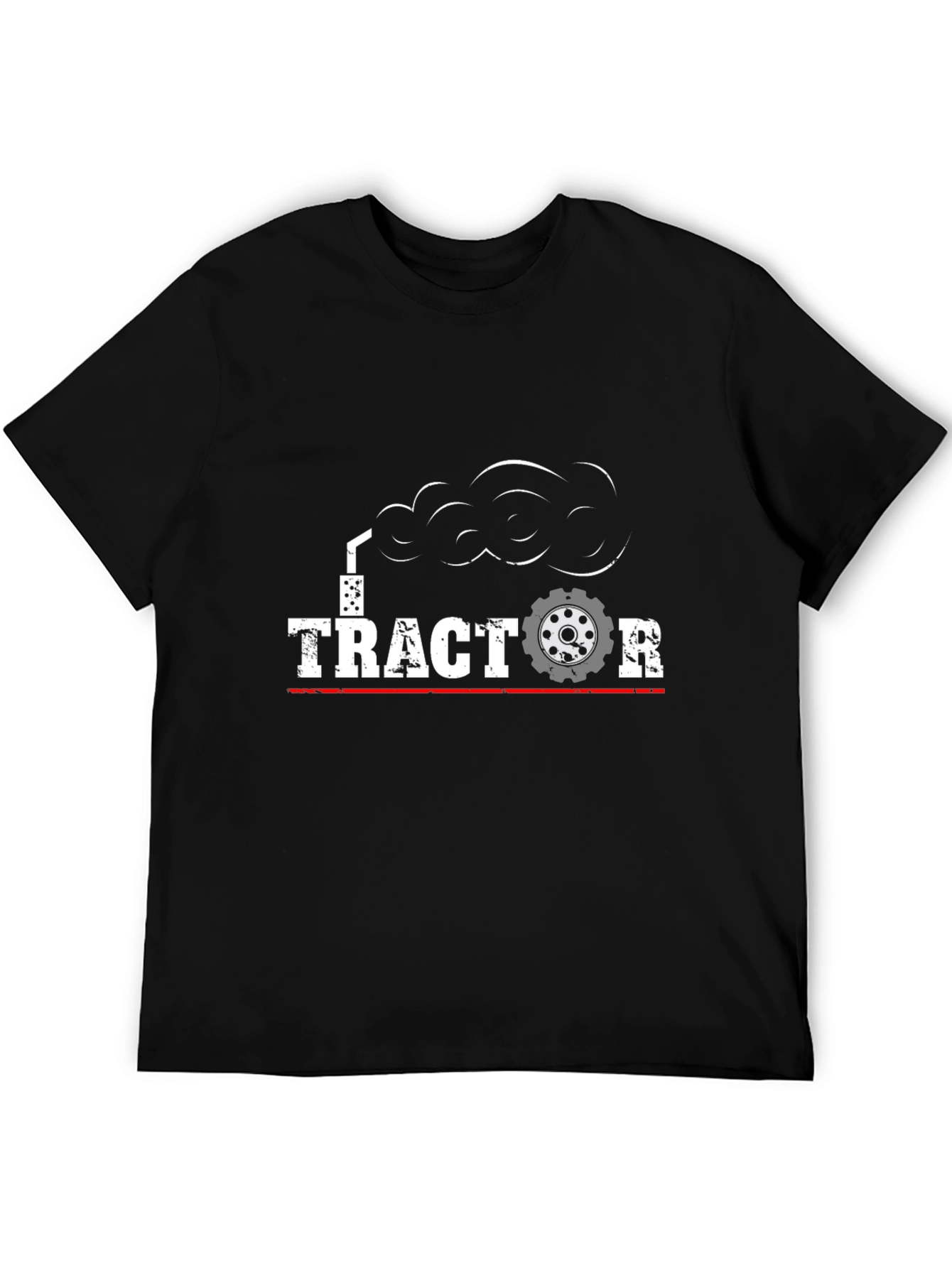 Tractor Graphic T-Shirt - Black Cotton Tee