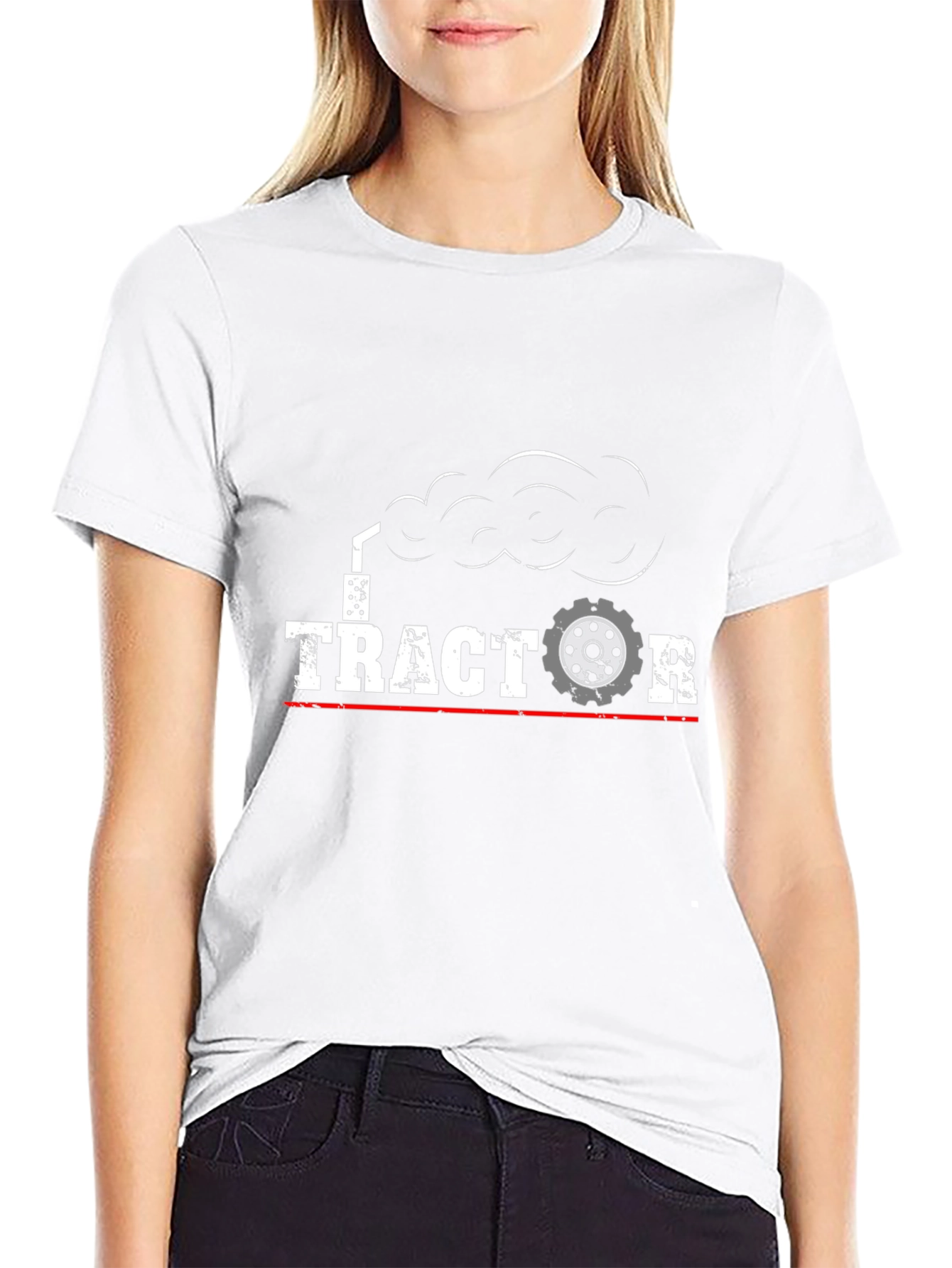 Tractor Graphic T-Shirt - Black Cotton Tee