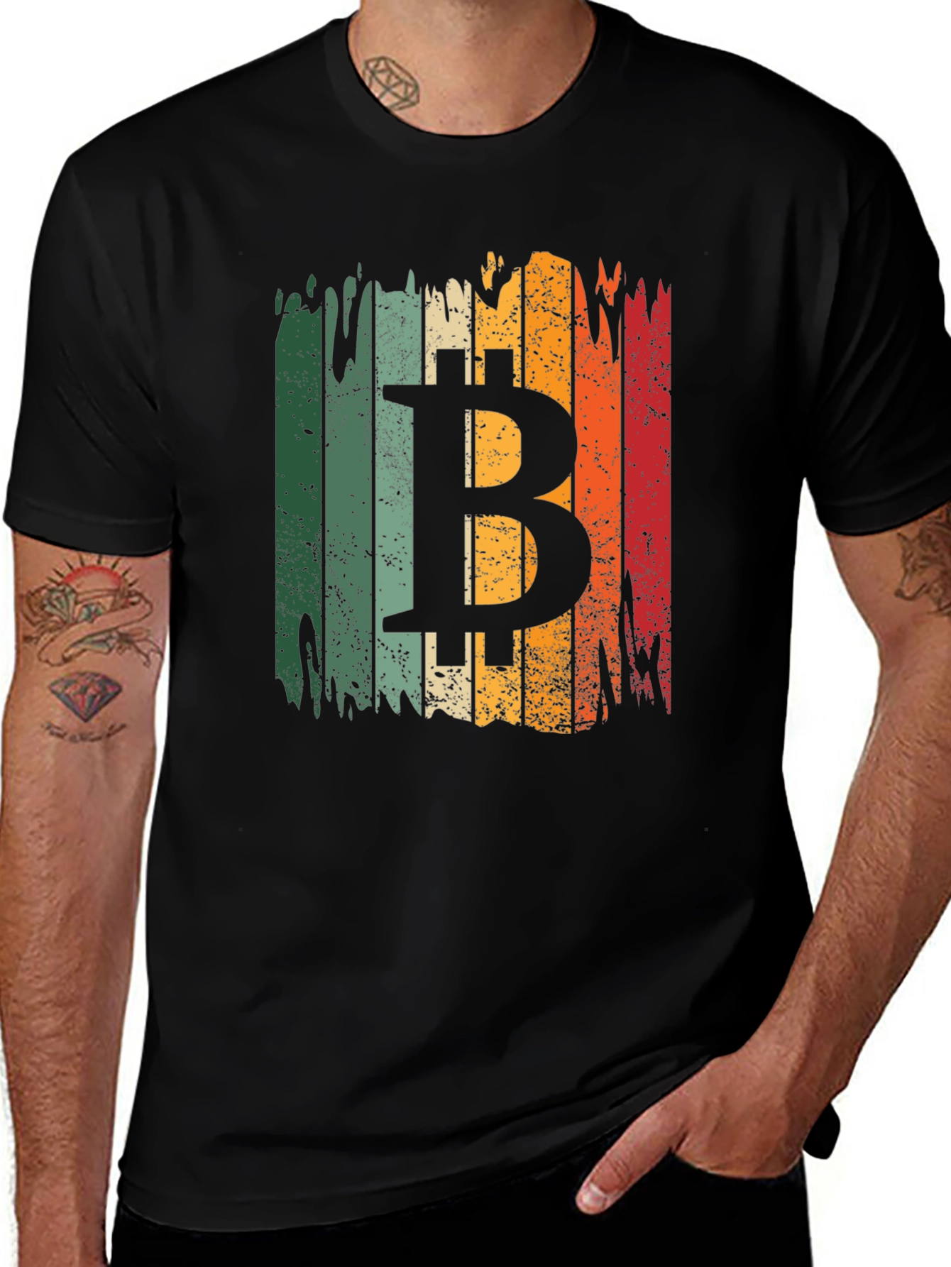 Bitcoin Retro T-Shirt - Cryptocurrency Tee