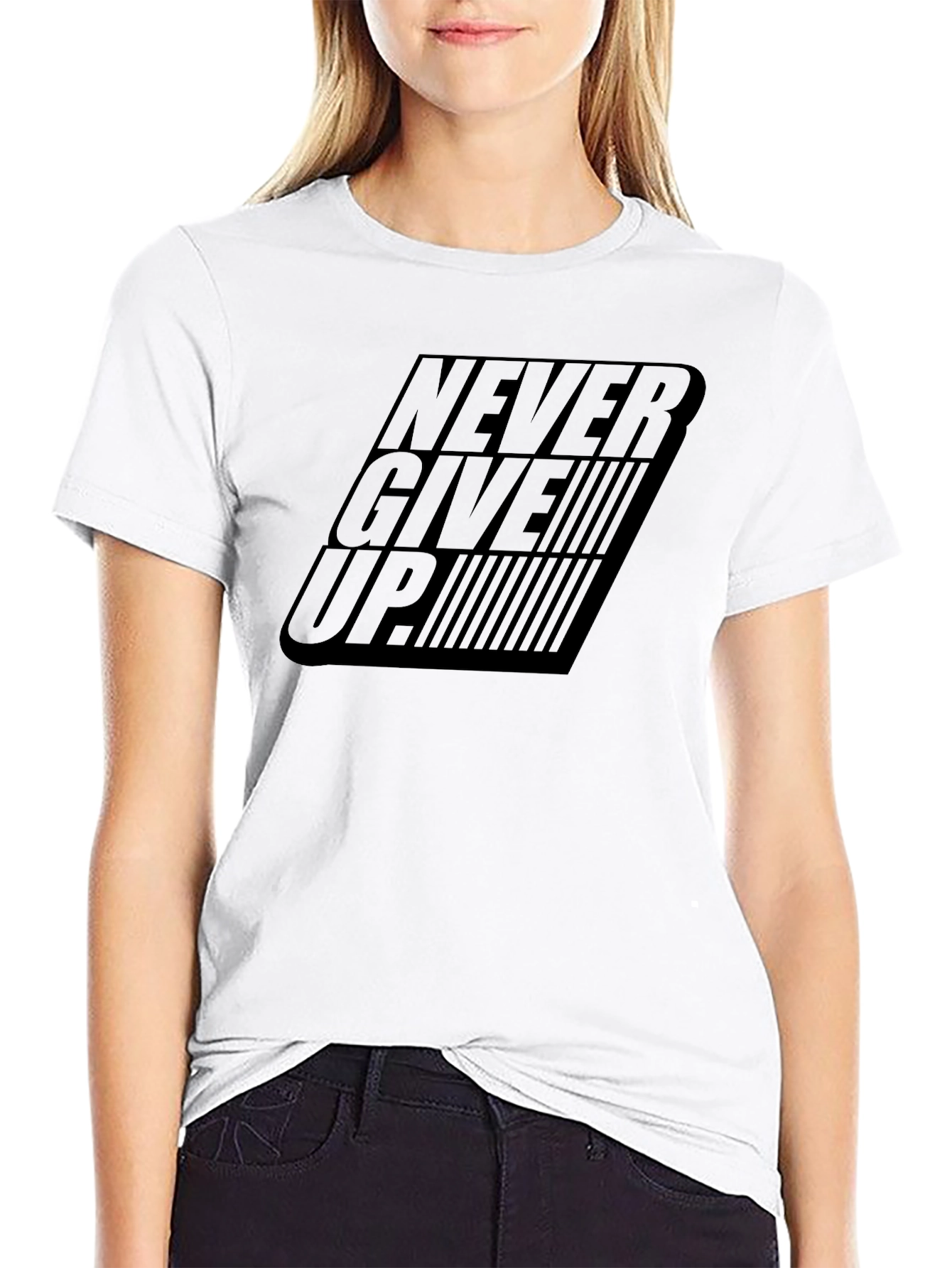 Never Give Up T-Shirt Motivational Tee