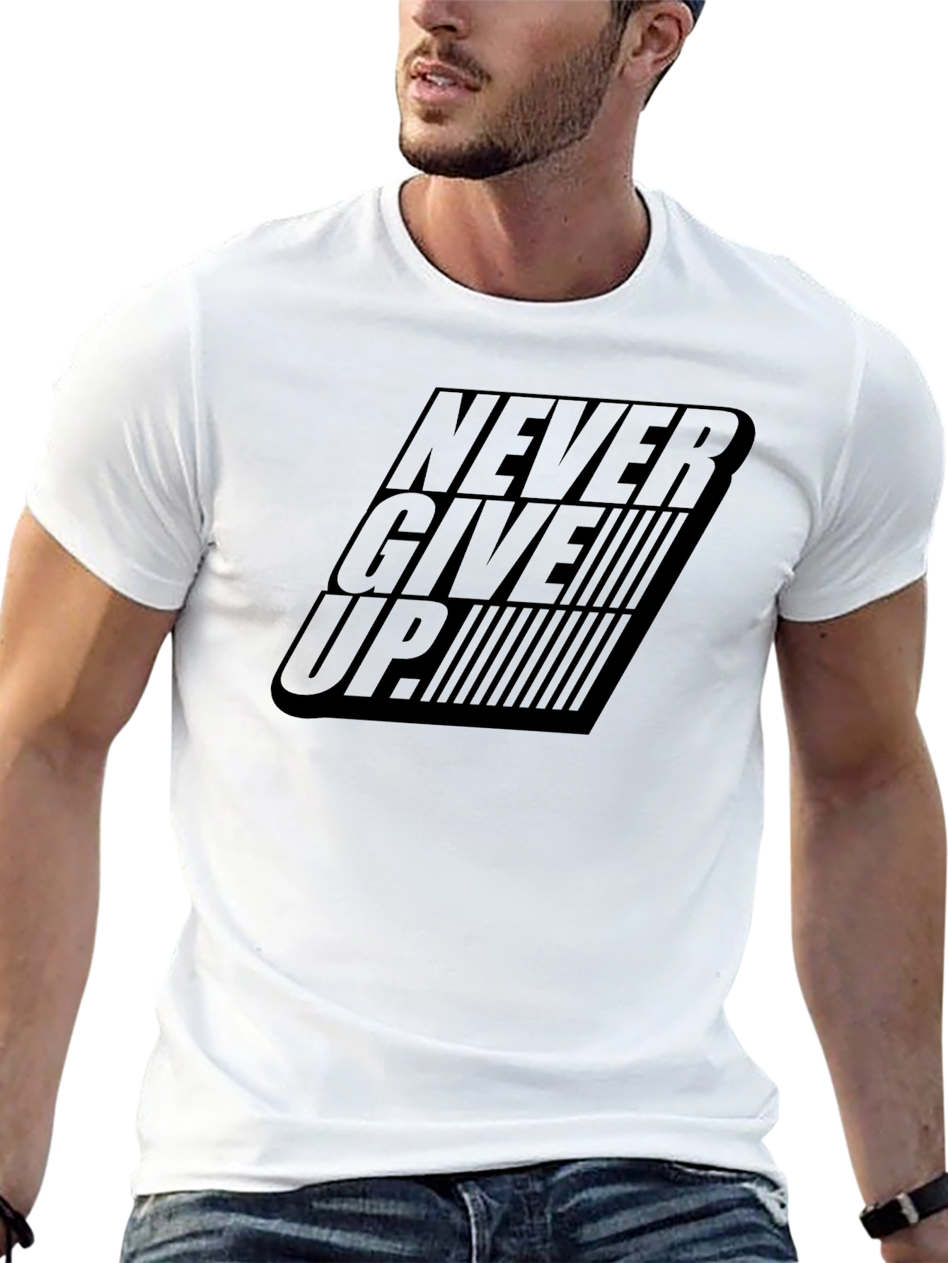 Never Give Up T-Shirt Motivational Tee