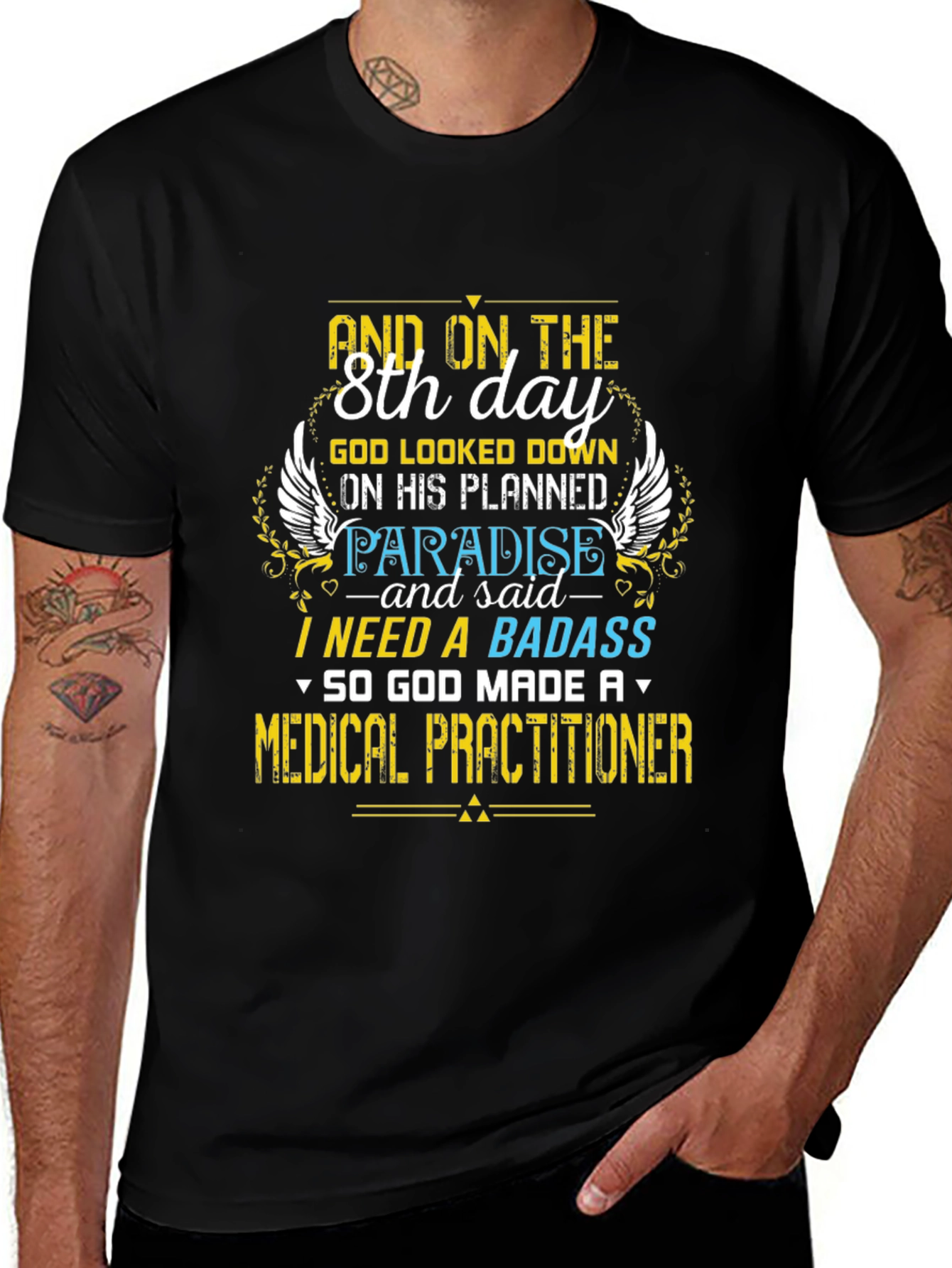 Badass Medical Practitioner Graphic T-Shirt