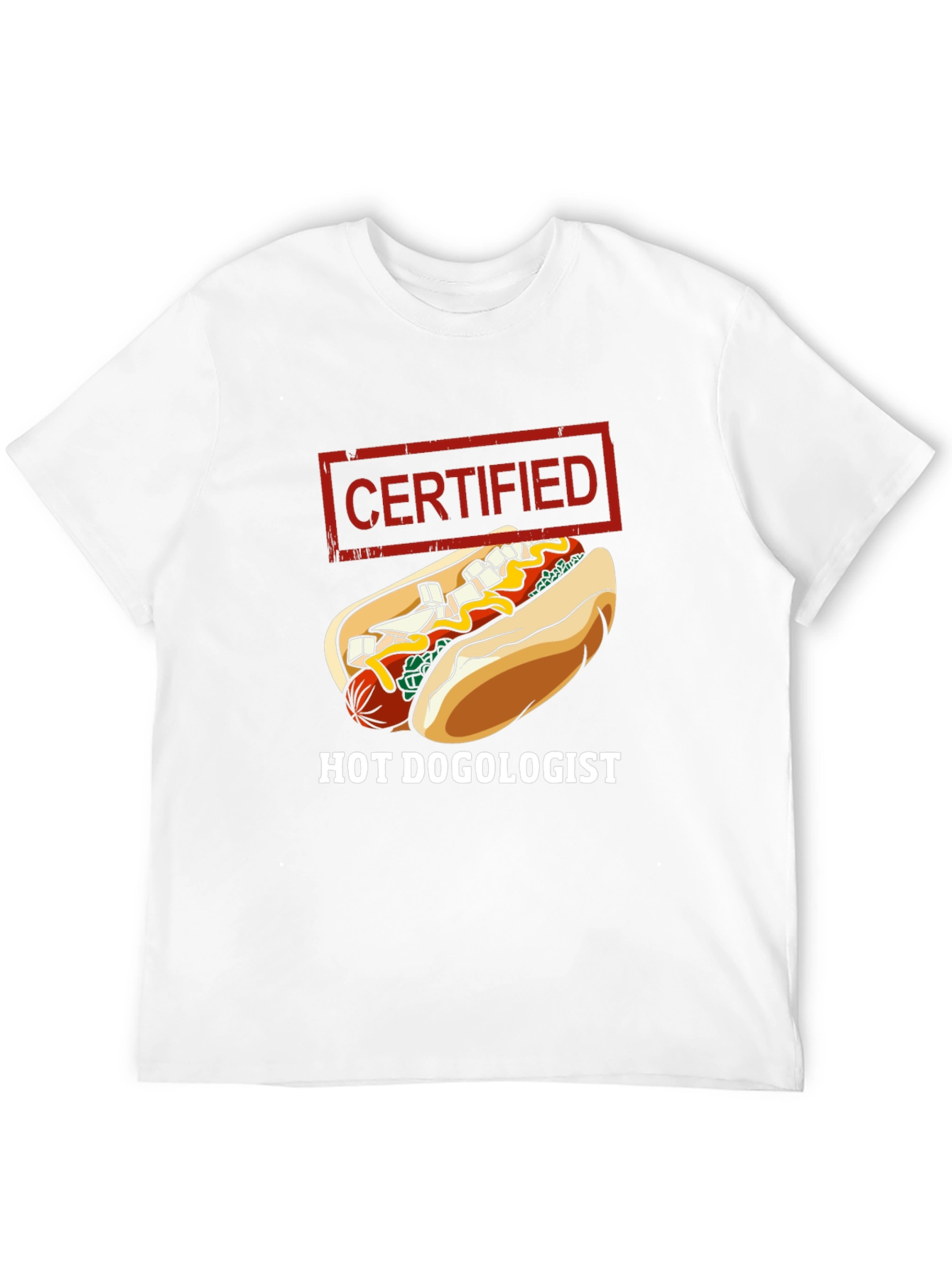 Certified Hot Dogologist Graphic T-Shirt
