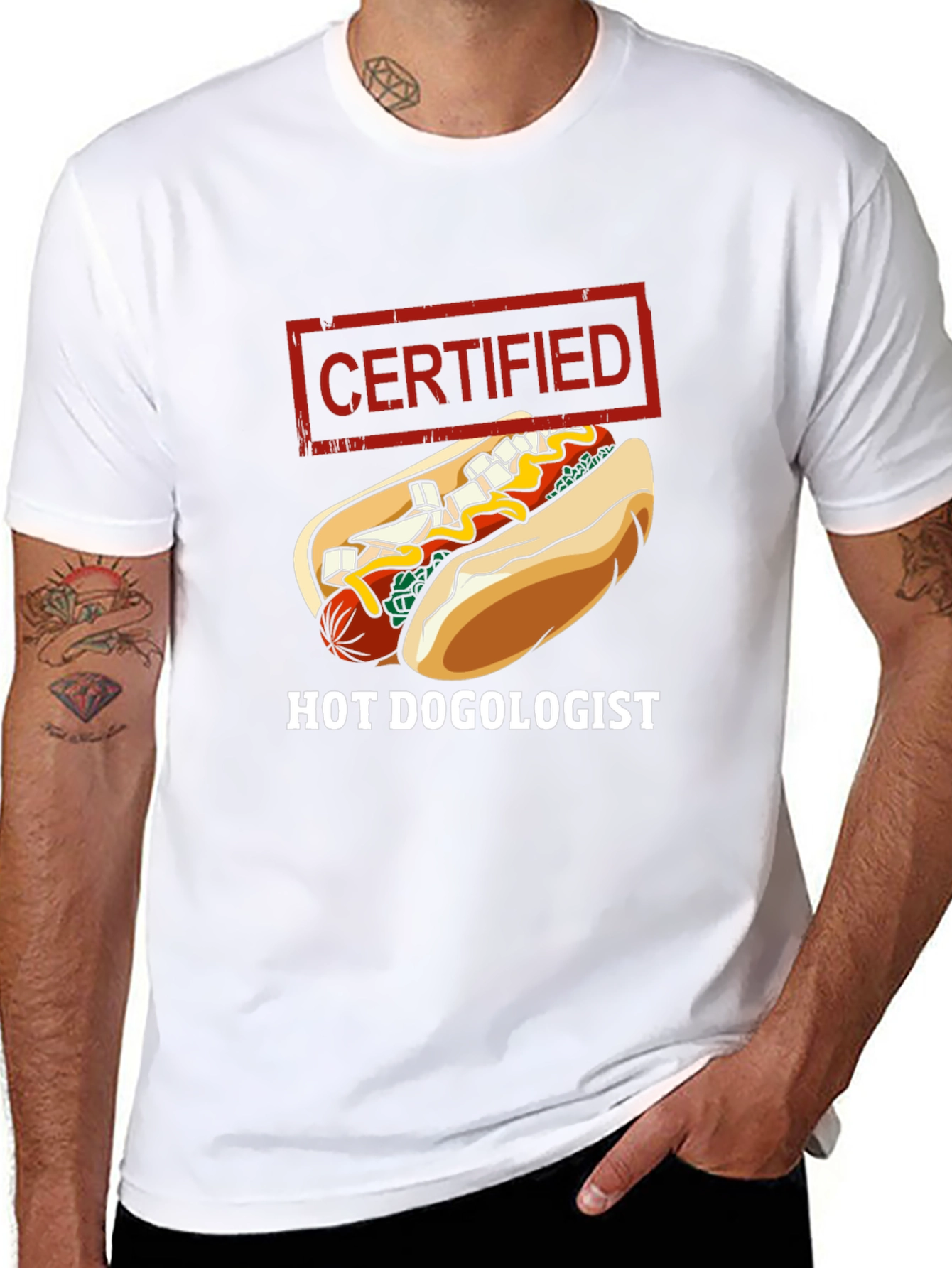 Certified Hot Dogologist Graphic T-Shirt