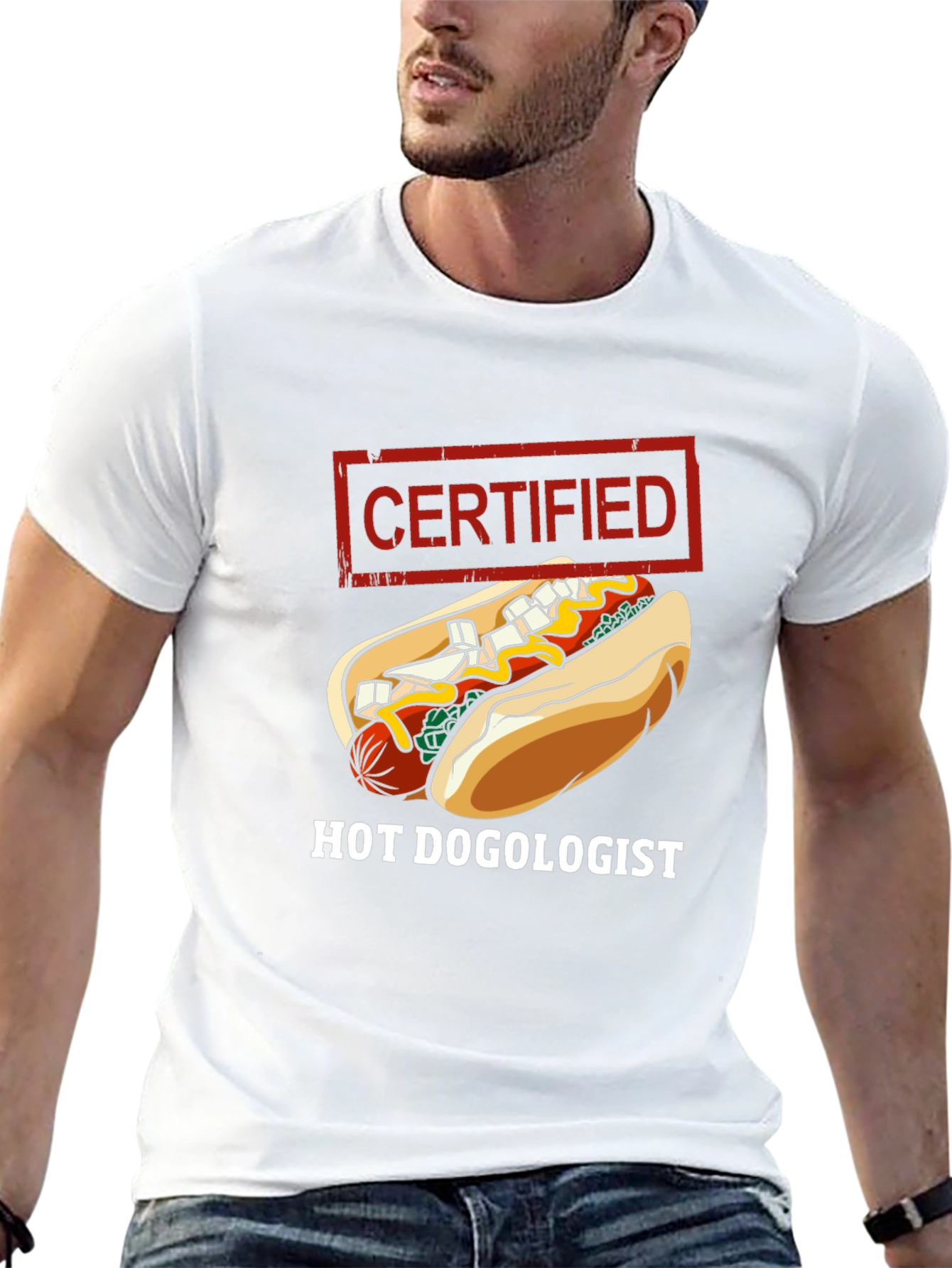 Certified Hot Dogologist Graphic T-Shirt