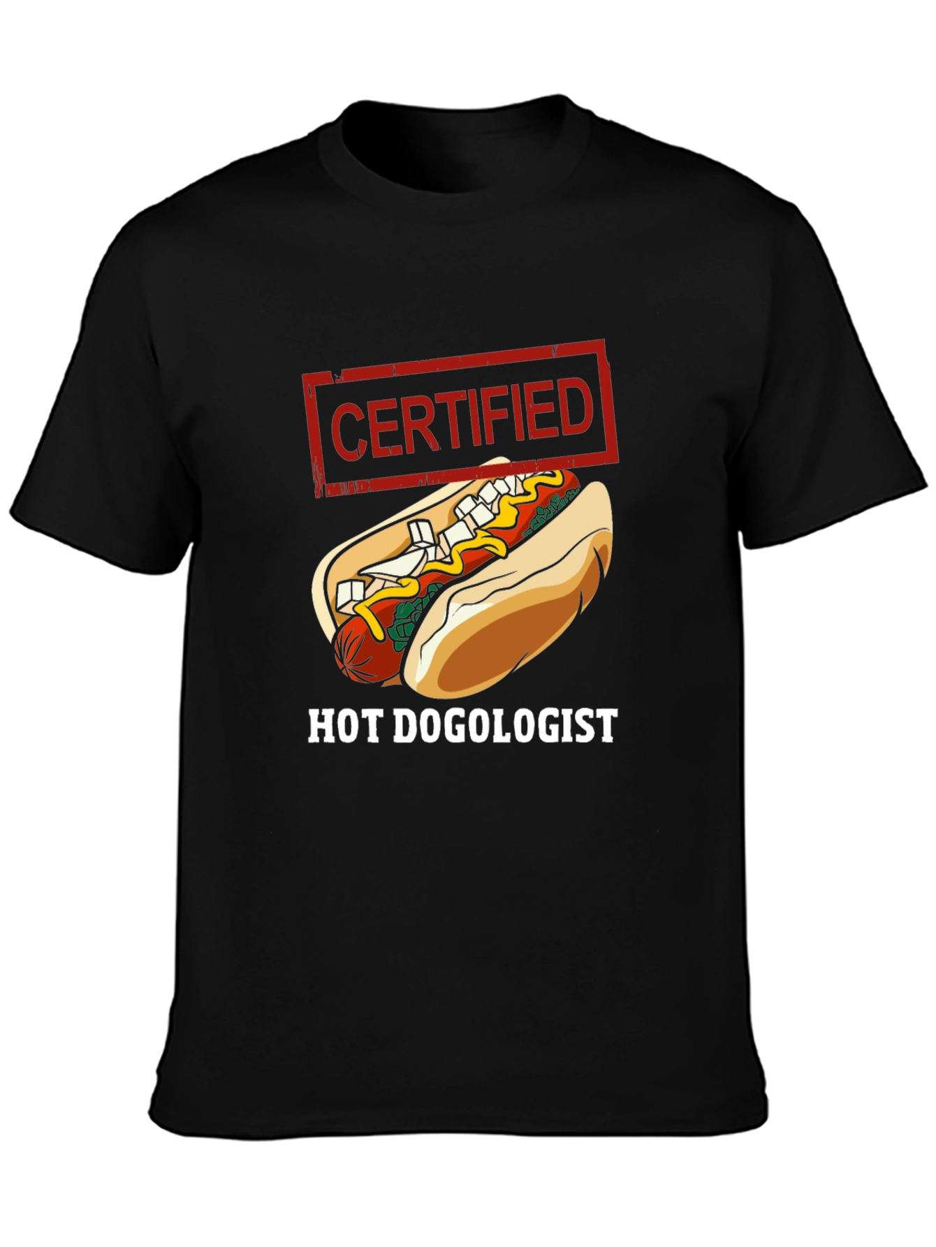 Certified Hot Dogologist Graphic T-Shirt