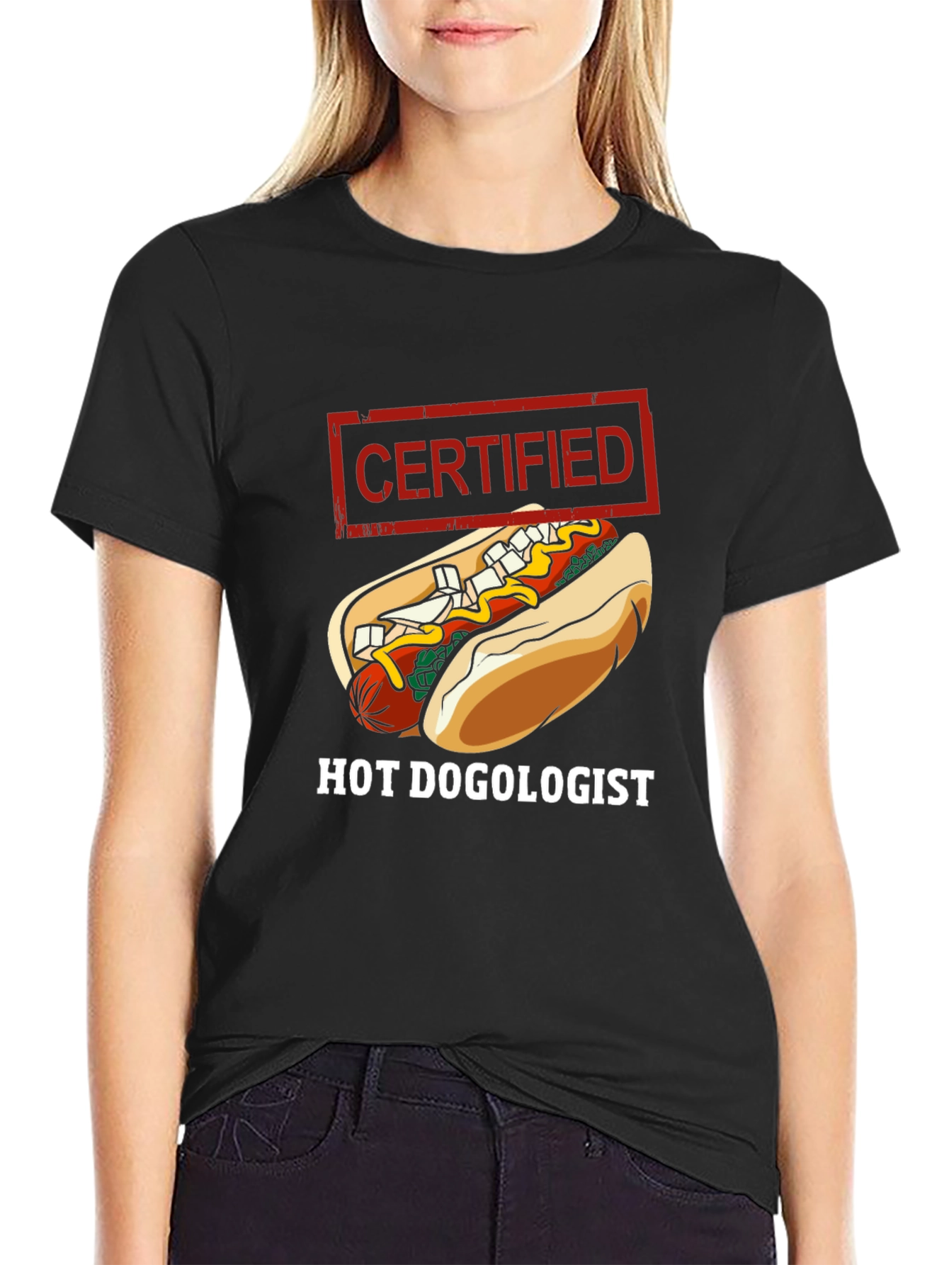 Certified Hot Dogologist Graphic T-Shirt