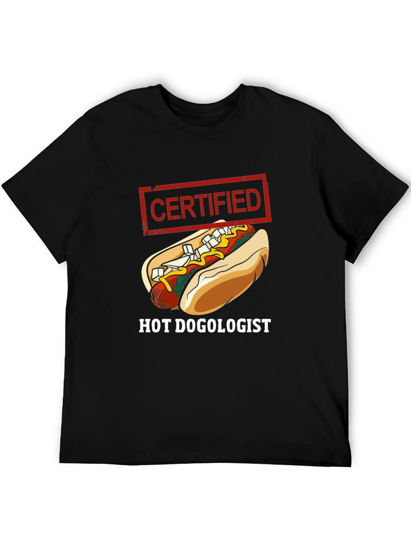 Certified Hot Dogologist Graphic T-Shirt