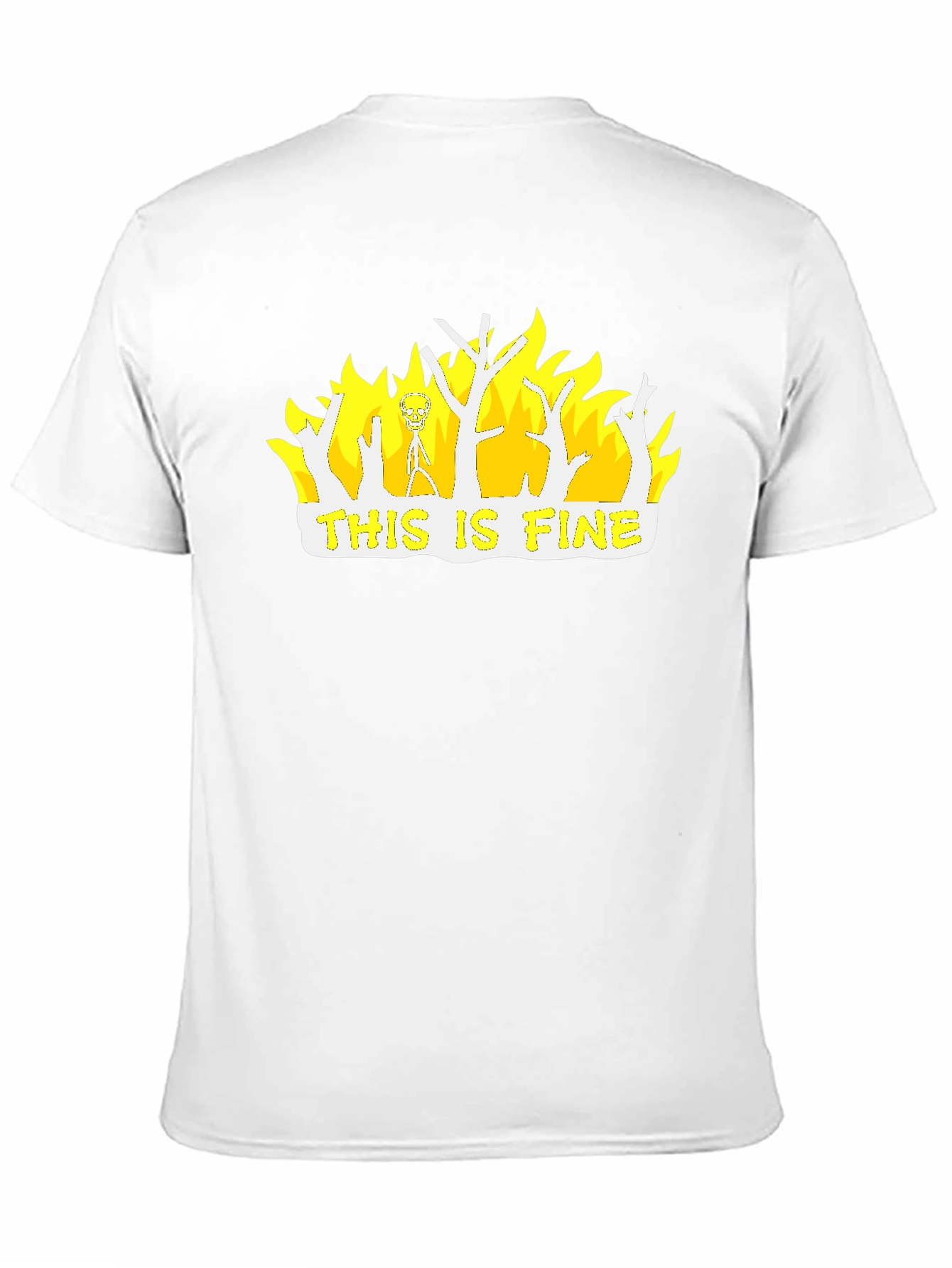 This Is Fine Graphic T-Shirt - Black