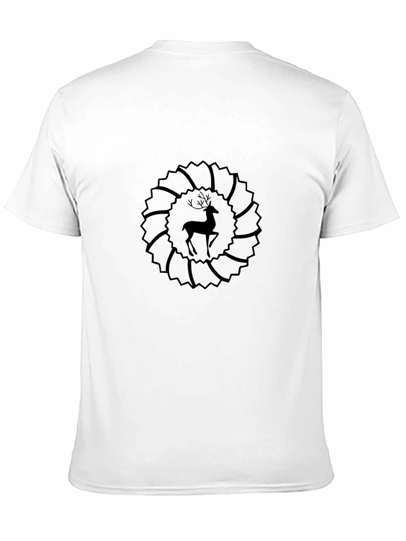 Black Deer Graphic Tee - Mens Casual Fashion