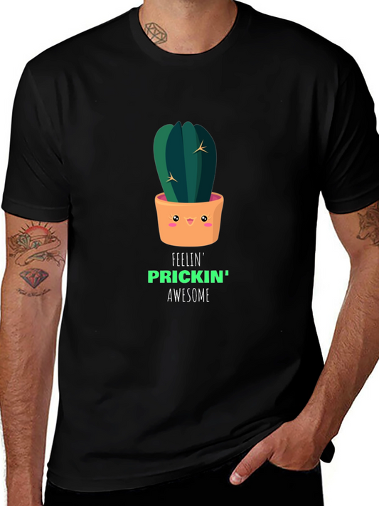 Prickin Awesome Cactus Graphic Tee