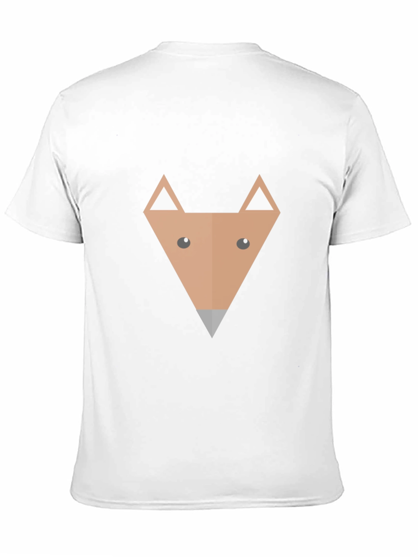 Geometric Fox Graphic Tee - Modern Mens T-Shirt