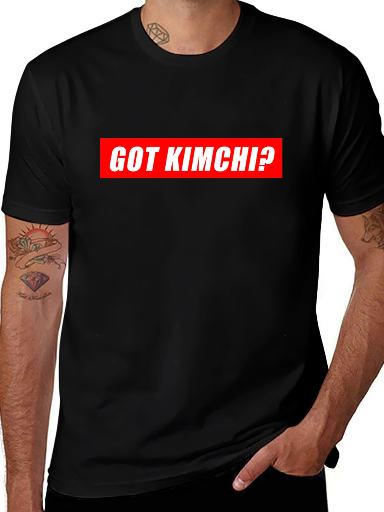 Got Kimchi? Black Graphic Tee